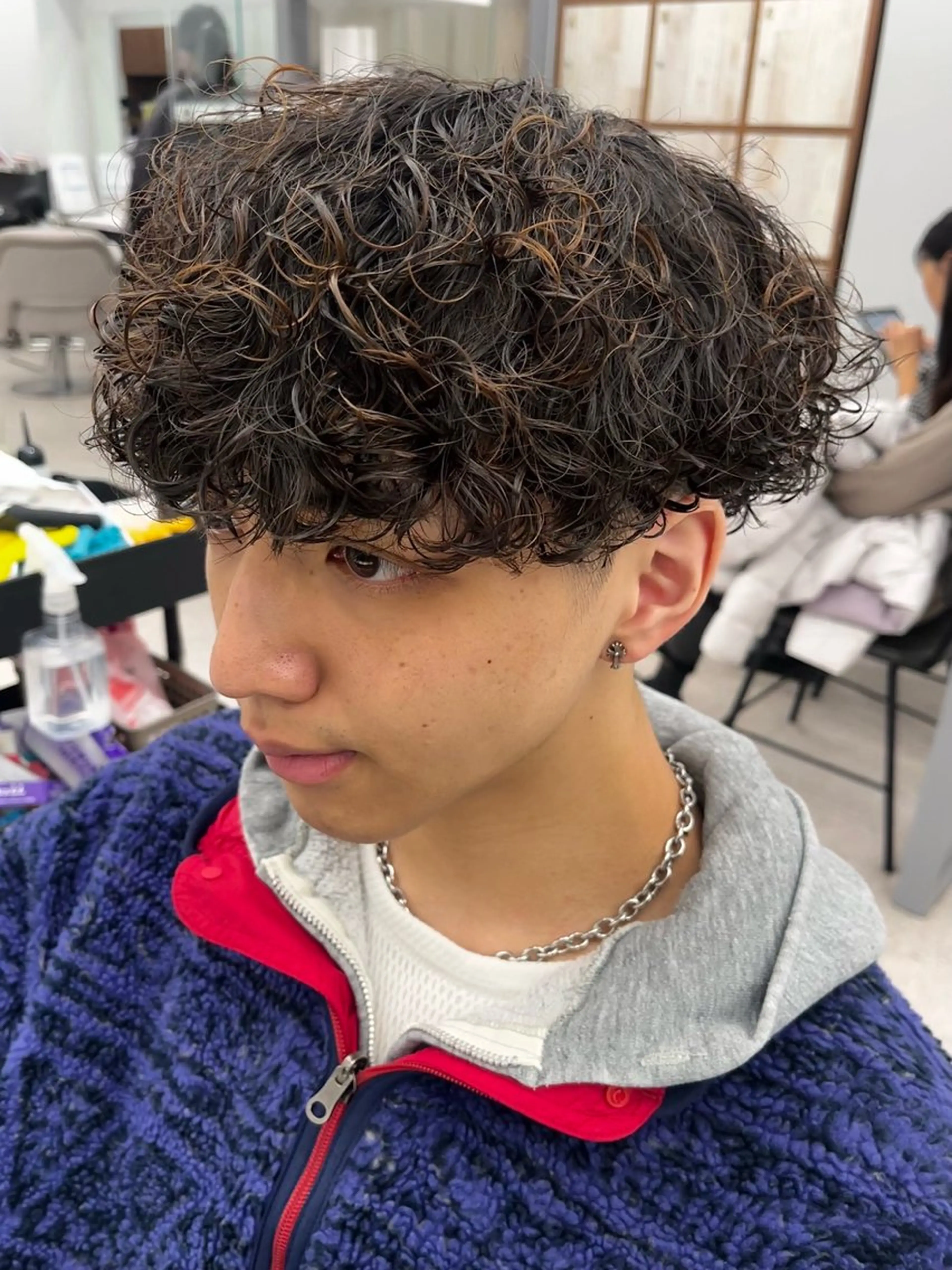 パーマ メンズ カット パーマ 🍐シャドウパーマ メンズ特化/守岡🍐のヘアスタイル