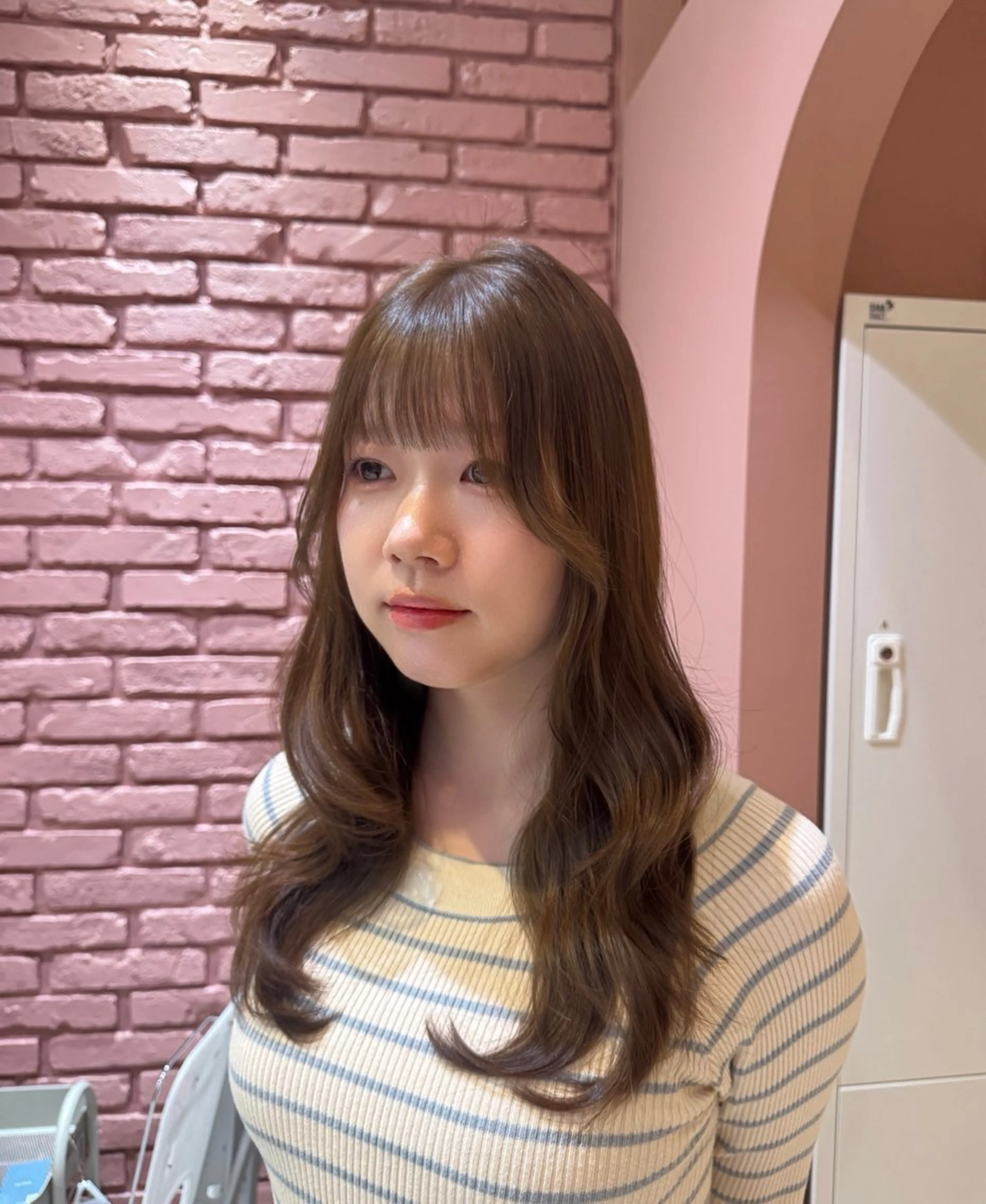 ロング カット ヘアカラー トリートメント 山本 望華のヘアスタイル