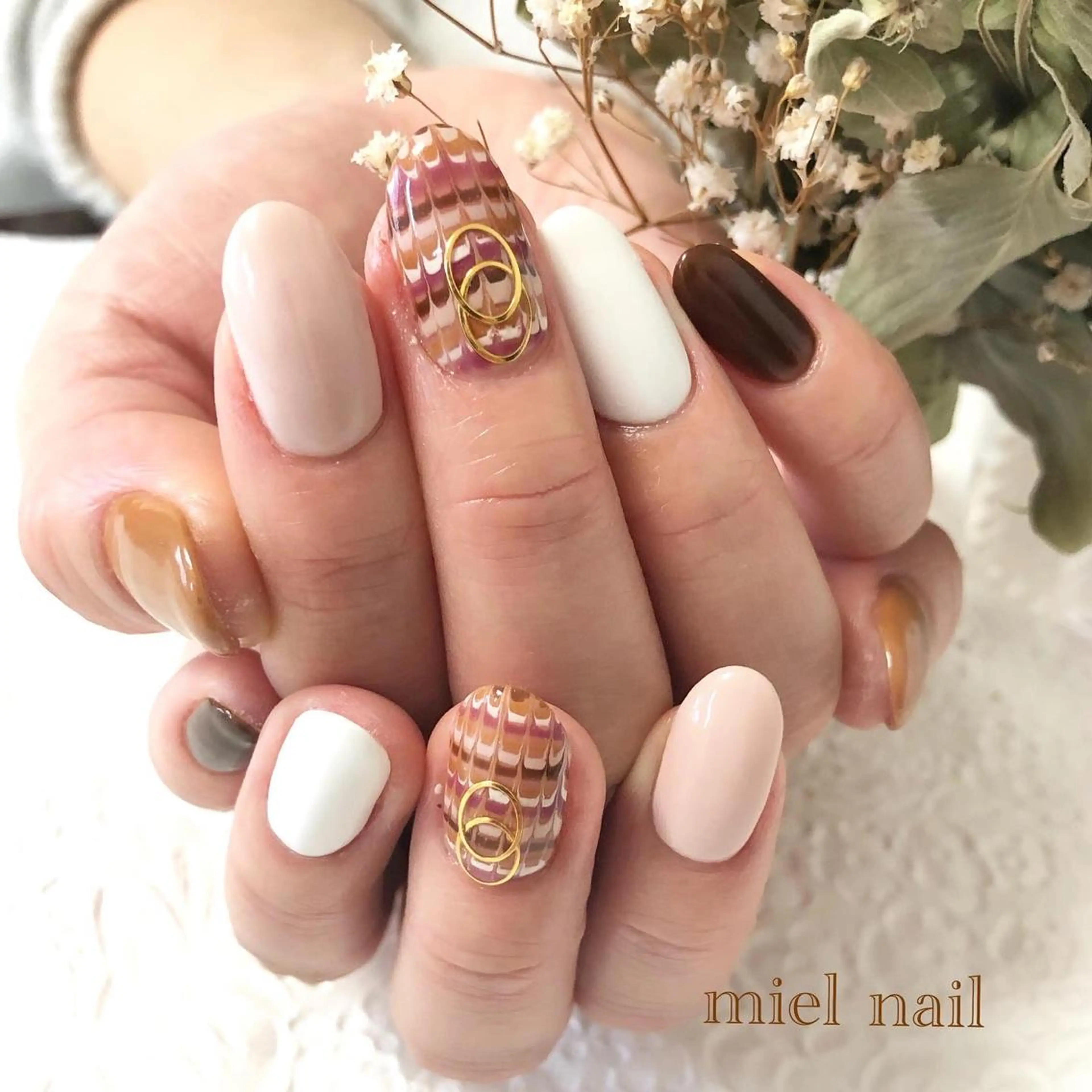 ネイル ハンドネイル miel nailのネイルデザイン