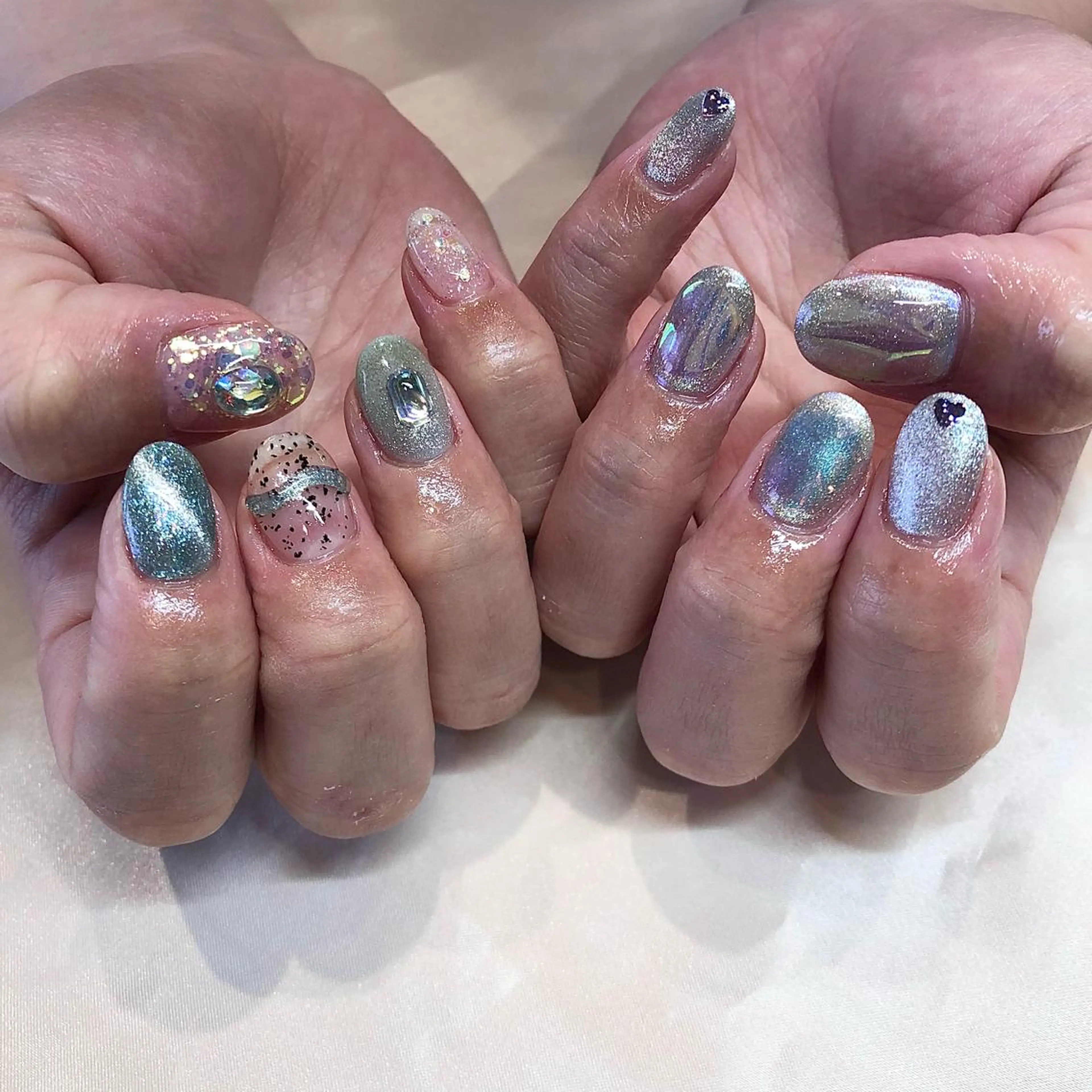 ネイル パラあり！フィルイン 美フォルムのネイルデザイン