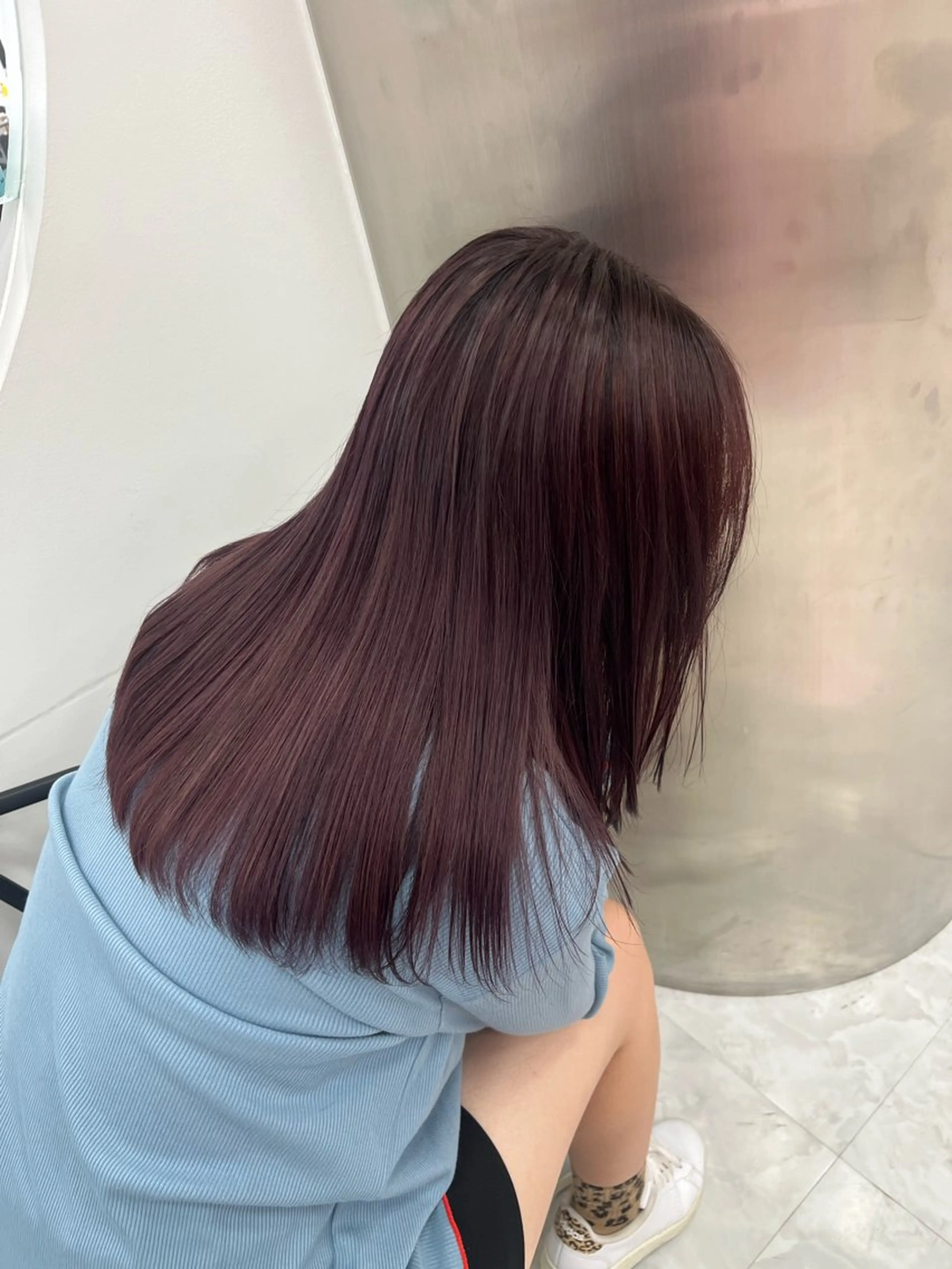 ロング ❤︎ワンホンガーリー なハイトーンヘア❤︎のヘアスタイル