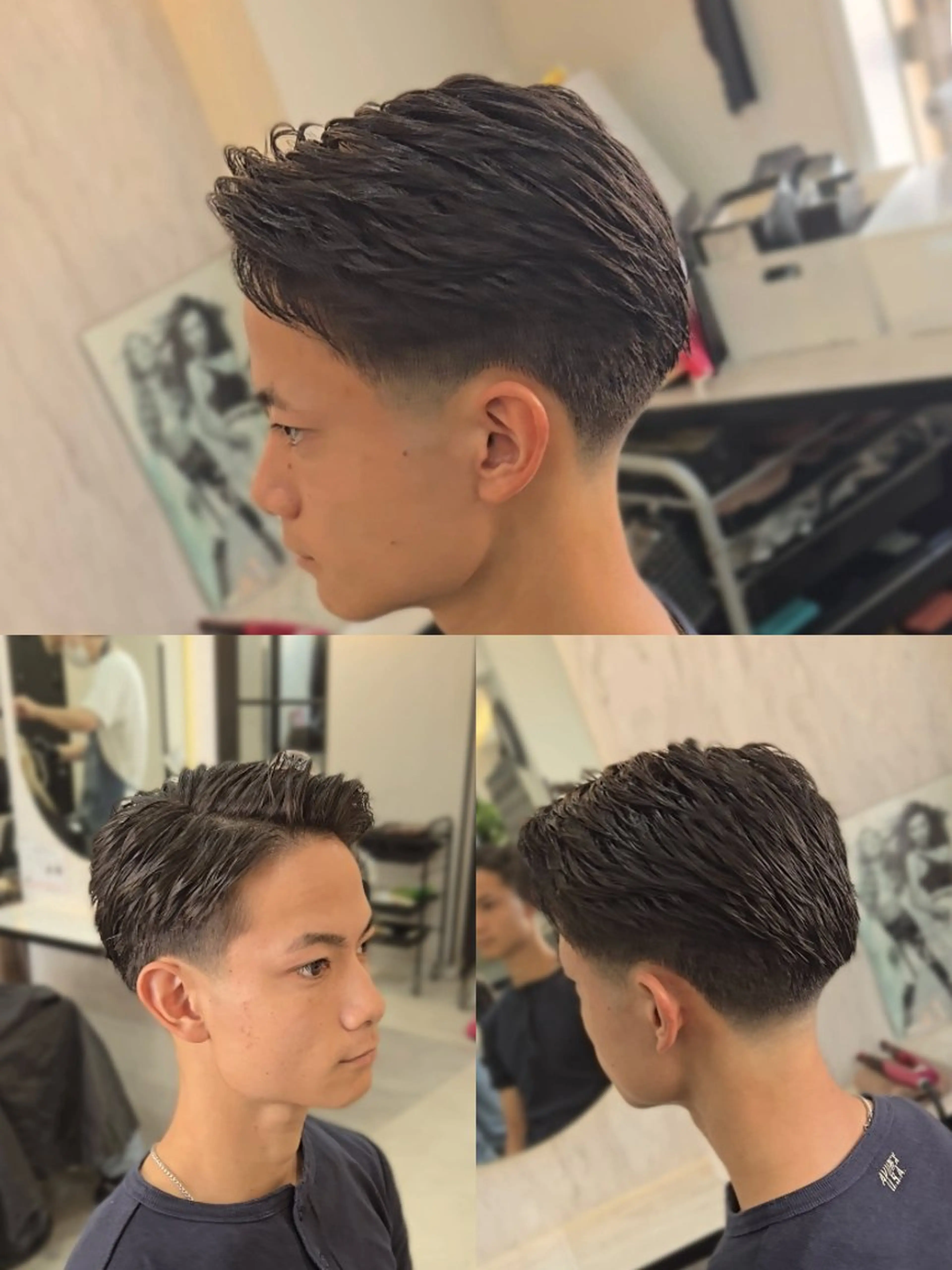 ショート メンズ フェードカット 刈り上げ カット ヘアセット LEN名古屋/パーマ 海外ヘア/メンズ特化のヘアスタイル