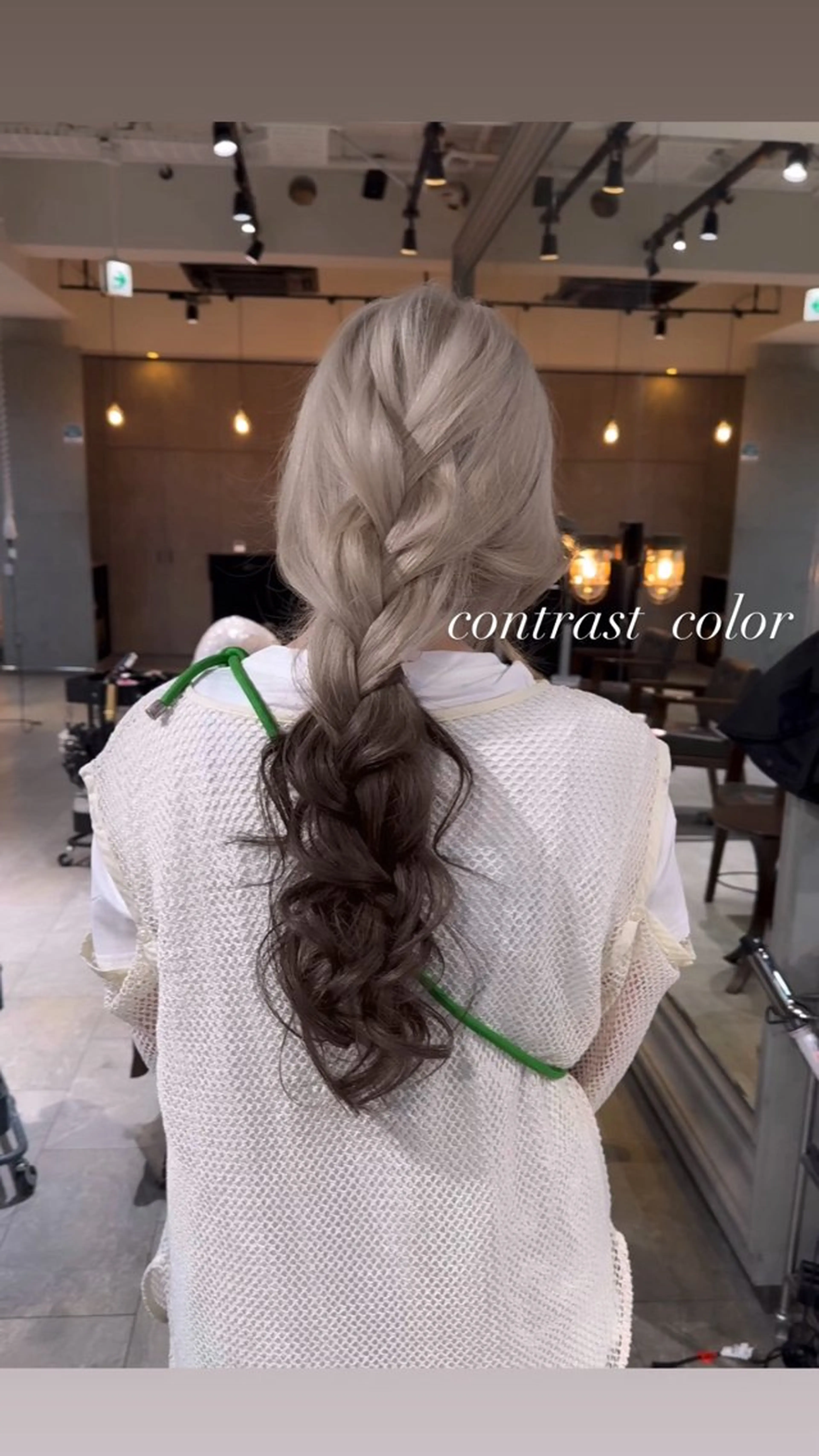 ロング カラー カット ヘアカラー トリートメント ヘアセット 💜ハイトーン💛 マジカルかいちゃんのヘアスタイル