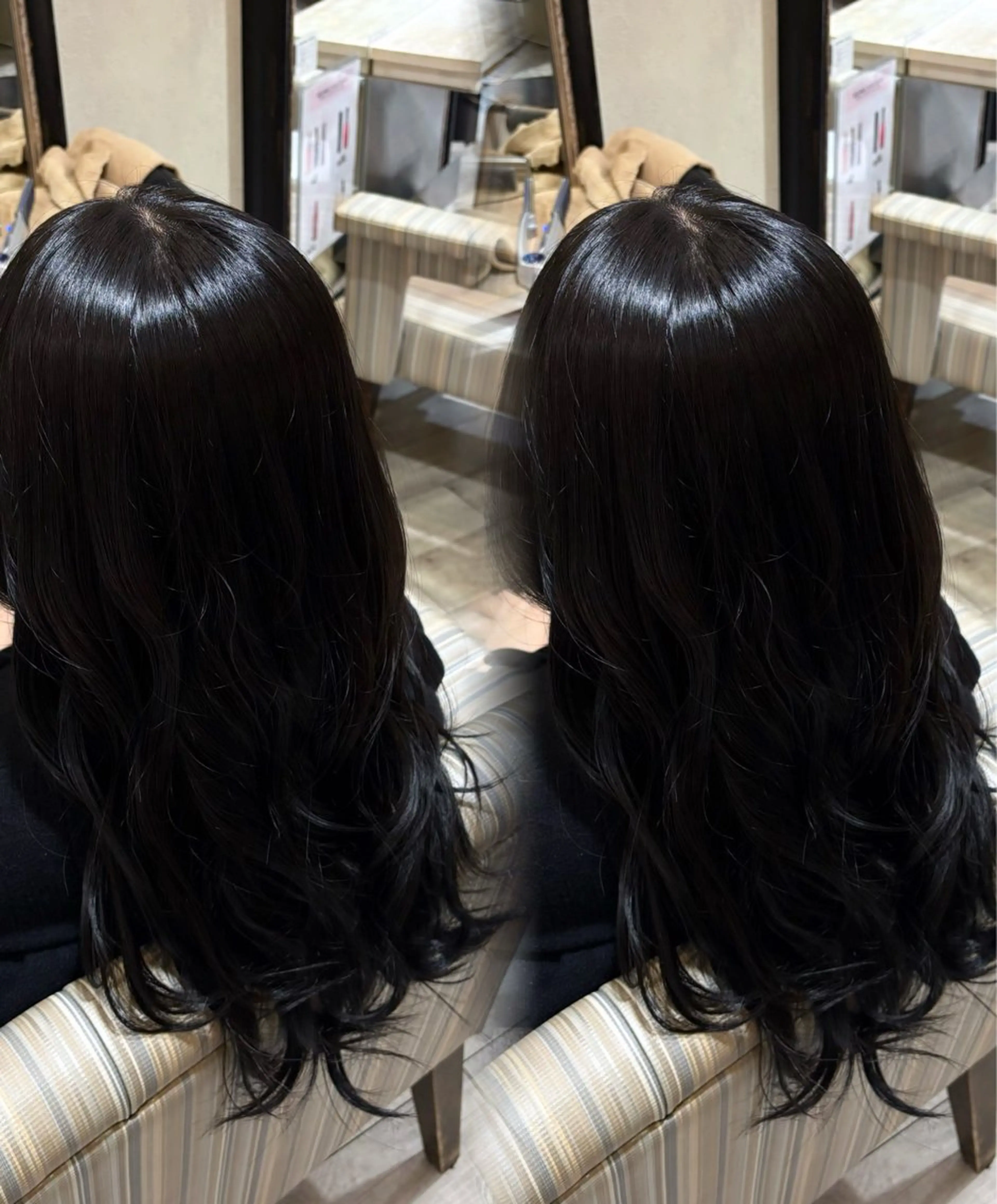 ロング ヘアカラー 杉本 奈々美のヘアスタイル