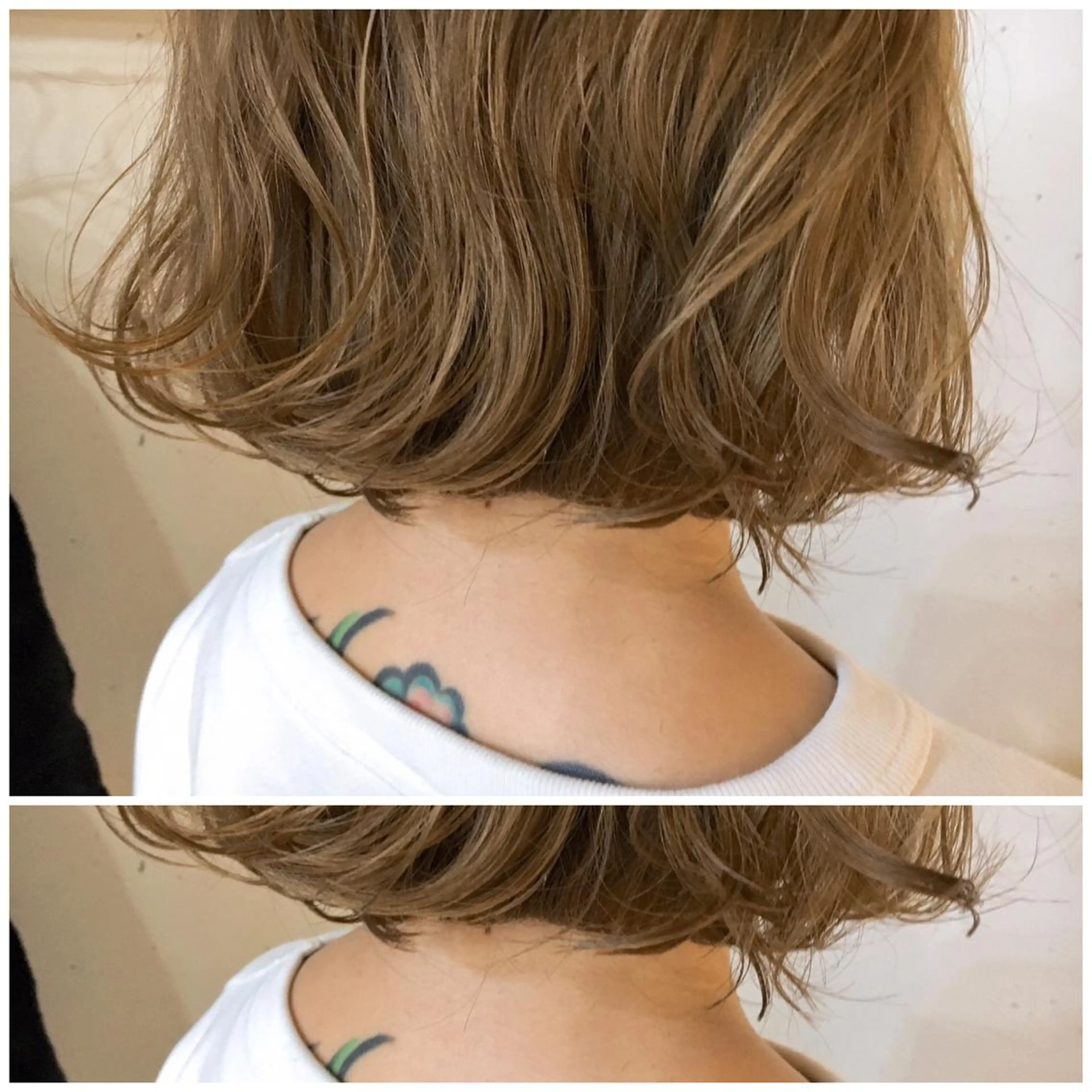 ショート カラー ブリーチ ハイライトカラー ハイライト 牛山 静香のマツエク・マツパデザイン