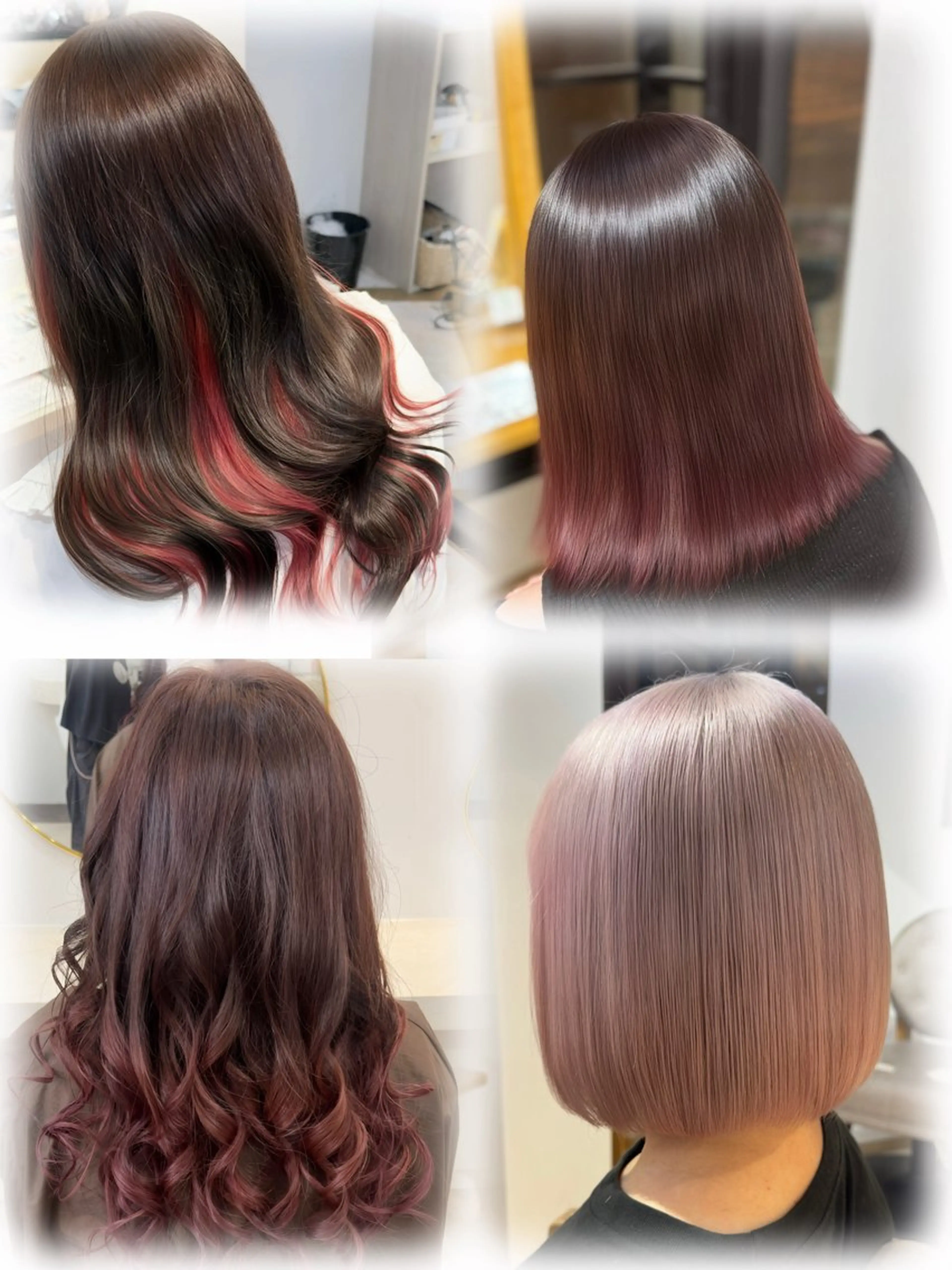 ミディアム カラー カット ヘアカラー トリートメント せいと/縮毛矯正 レイヤー/ハイトーンのヘアスタイル