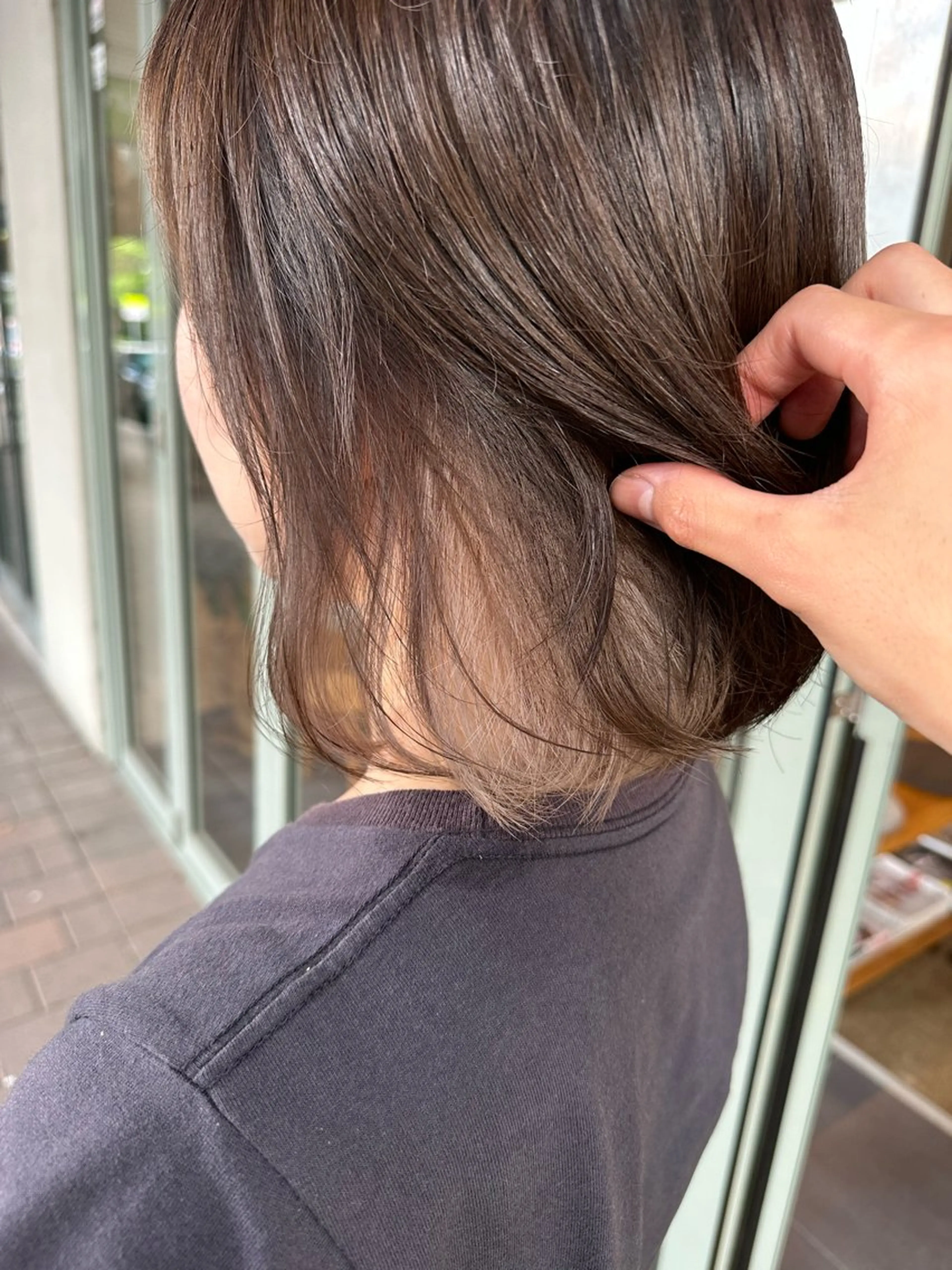 ショート カラー レイヤー/ナチュラル 💐nao.のヘアスタイル