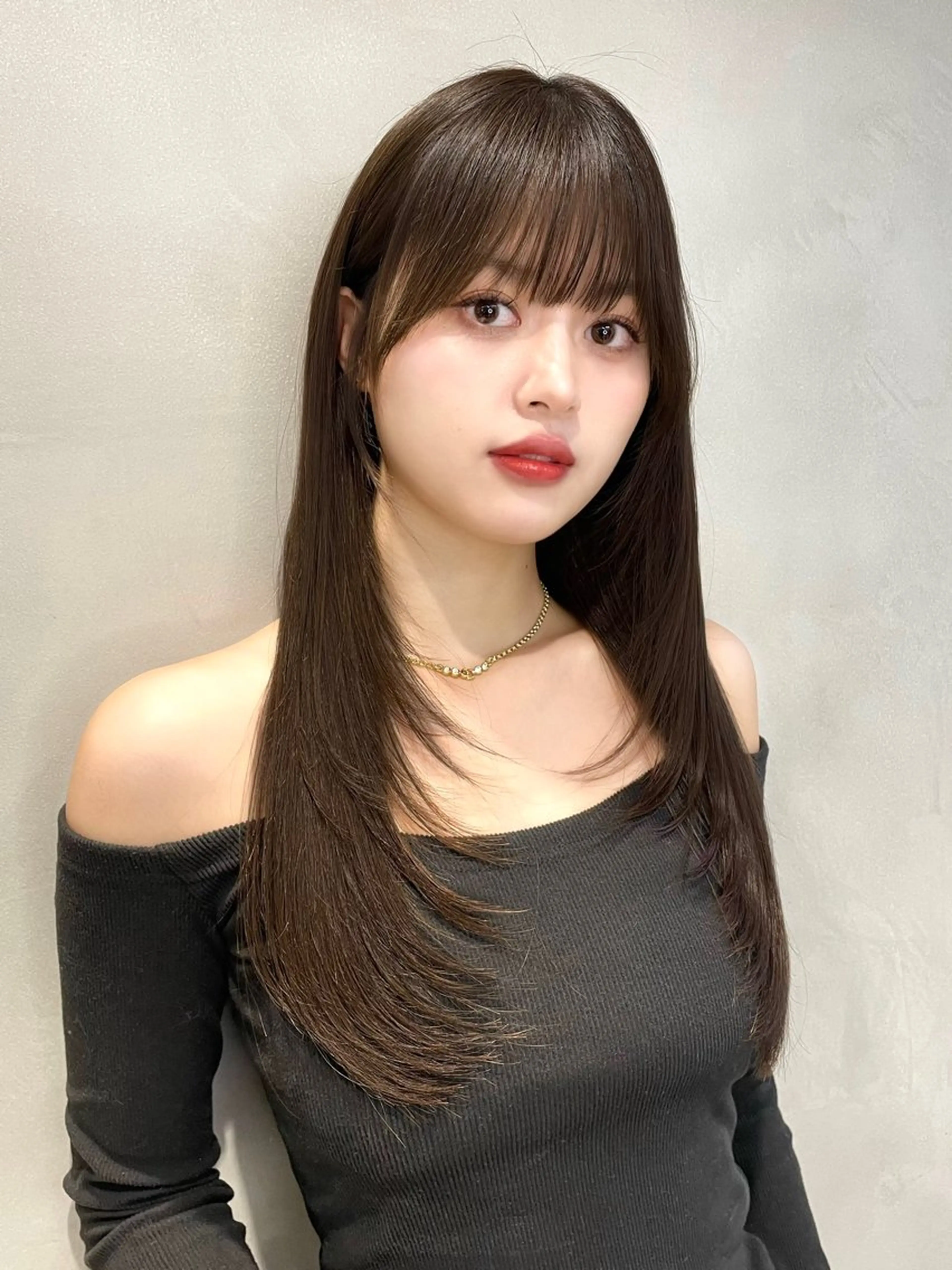 ロング カラー 縮毛矯正ブリーチなし 🍒❤ゆうきのヘアスタイル