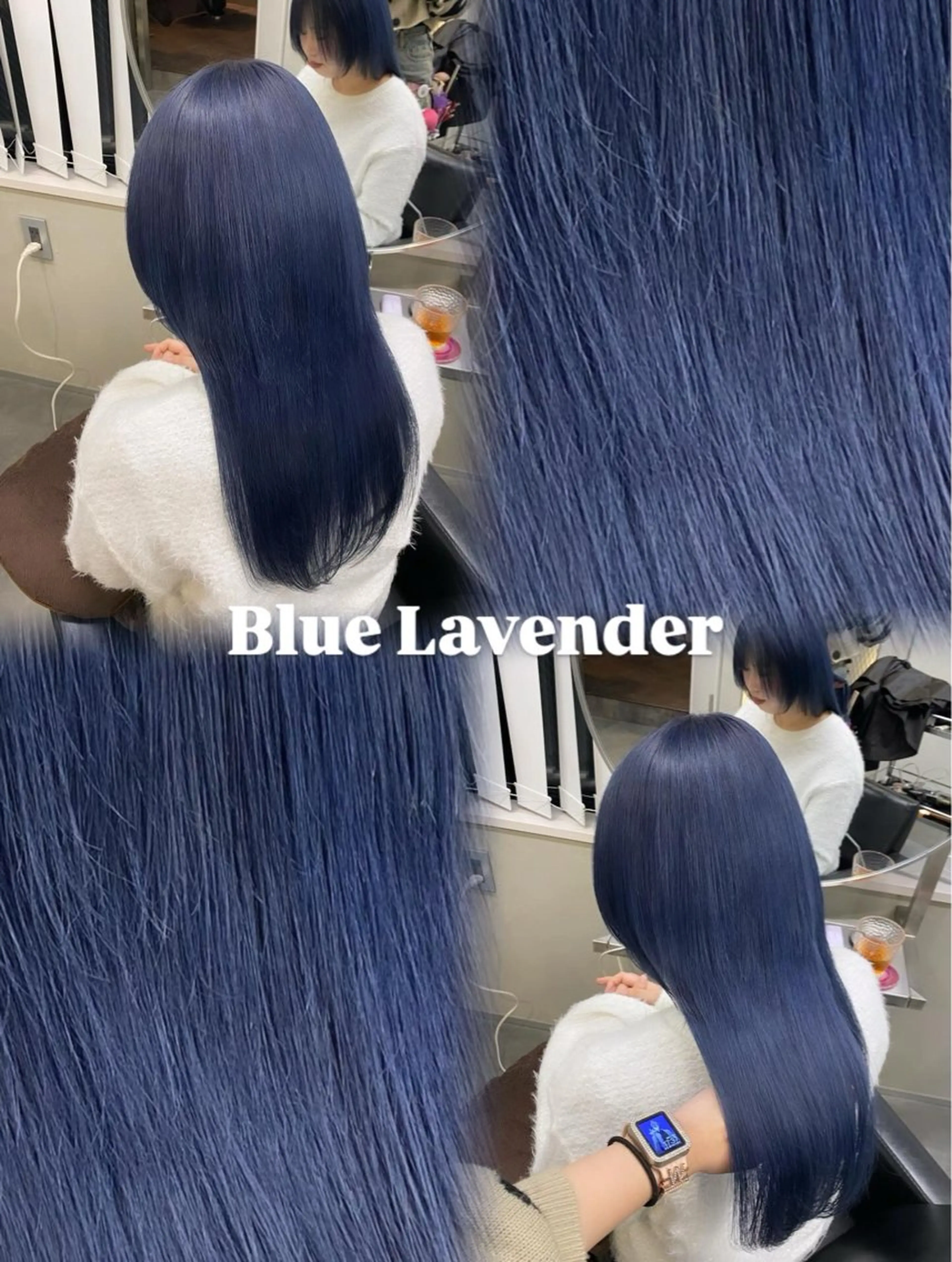 セミロング ヘアカラー ななみ/博多/ ブリーチ/髪質改善のヘアスタイル