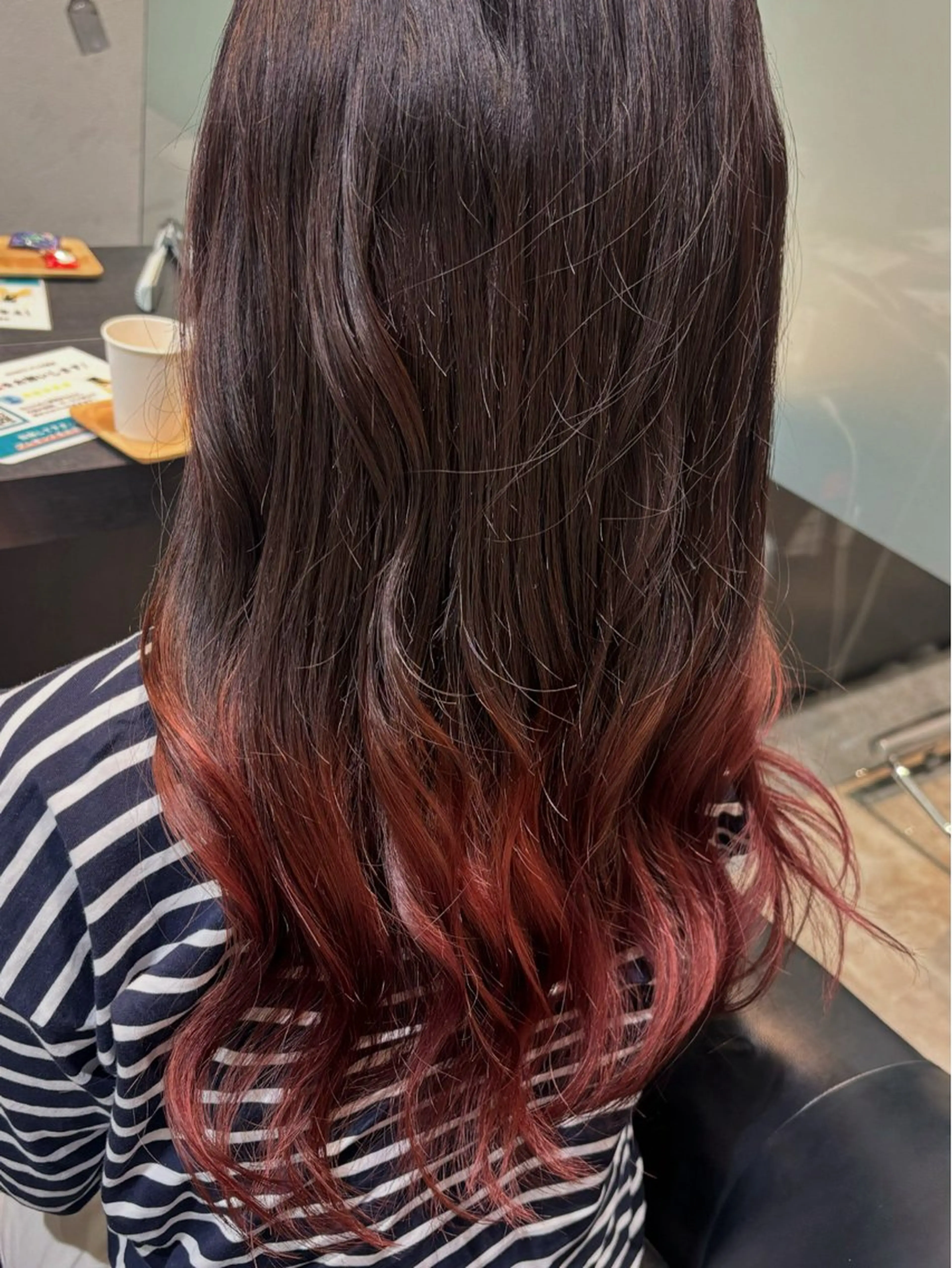 ロング カット ヘアカラー トリートメント 林 美月のヘアスタイル