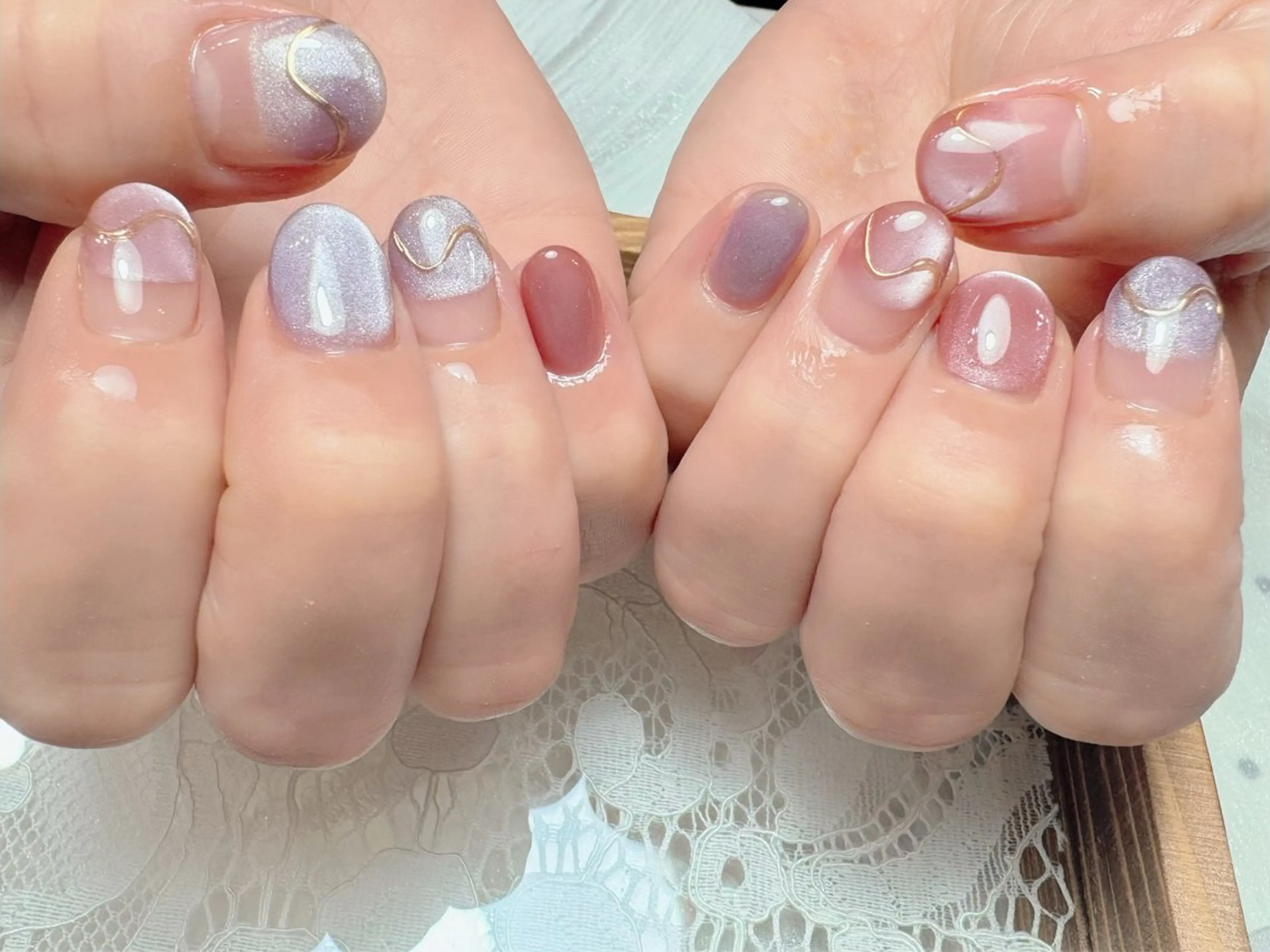 ネイル マジック ミラーのネイルデザイン