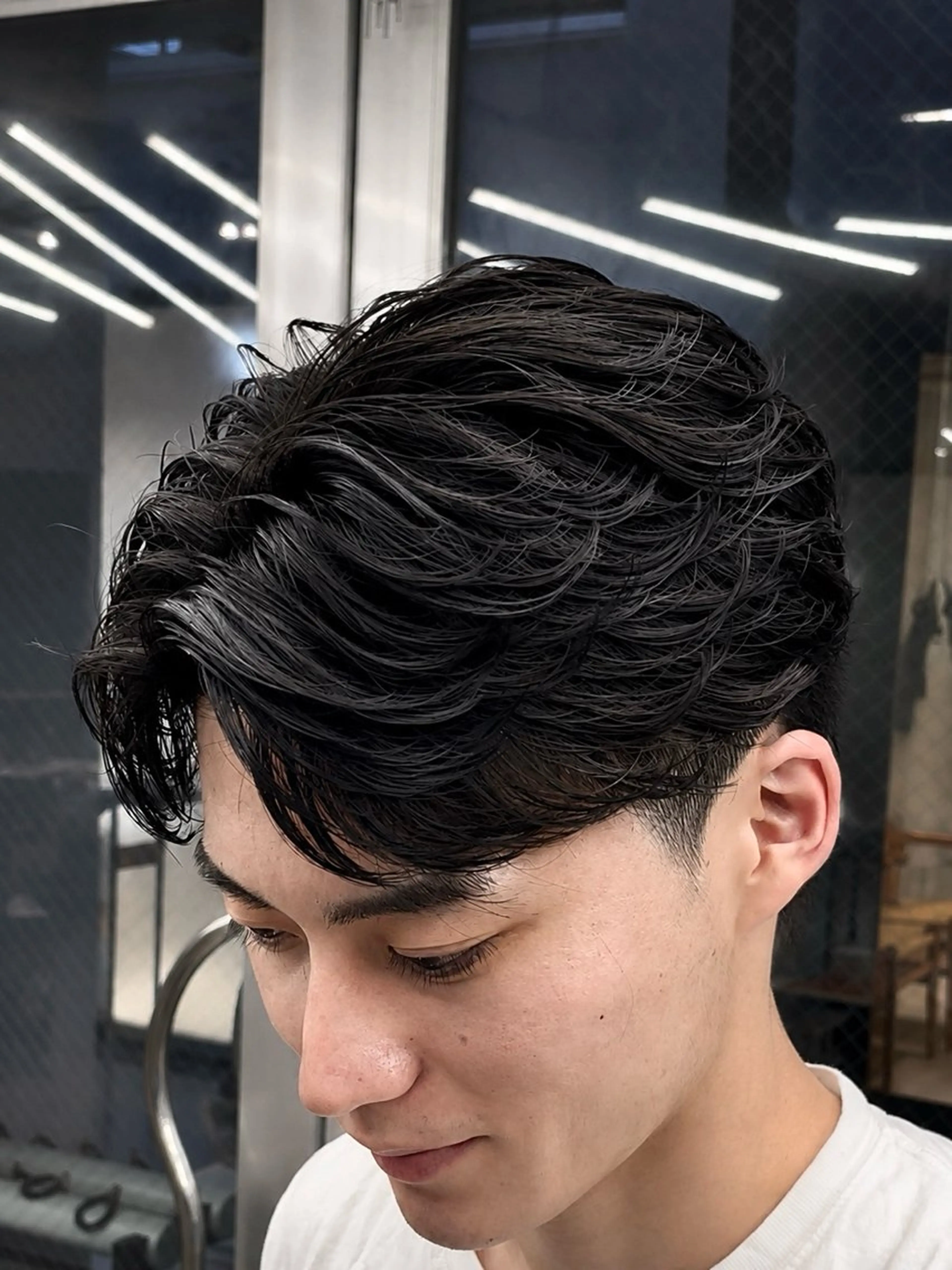 パーマ メンズ フェザーパーマ メンズパーマ カット パーマ トリートメント 🔱OVARL🔱 メンズパーマ/たいがのヘアスタイル