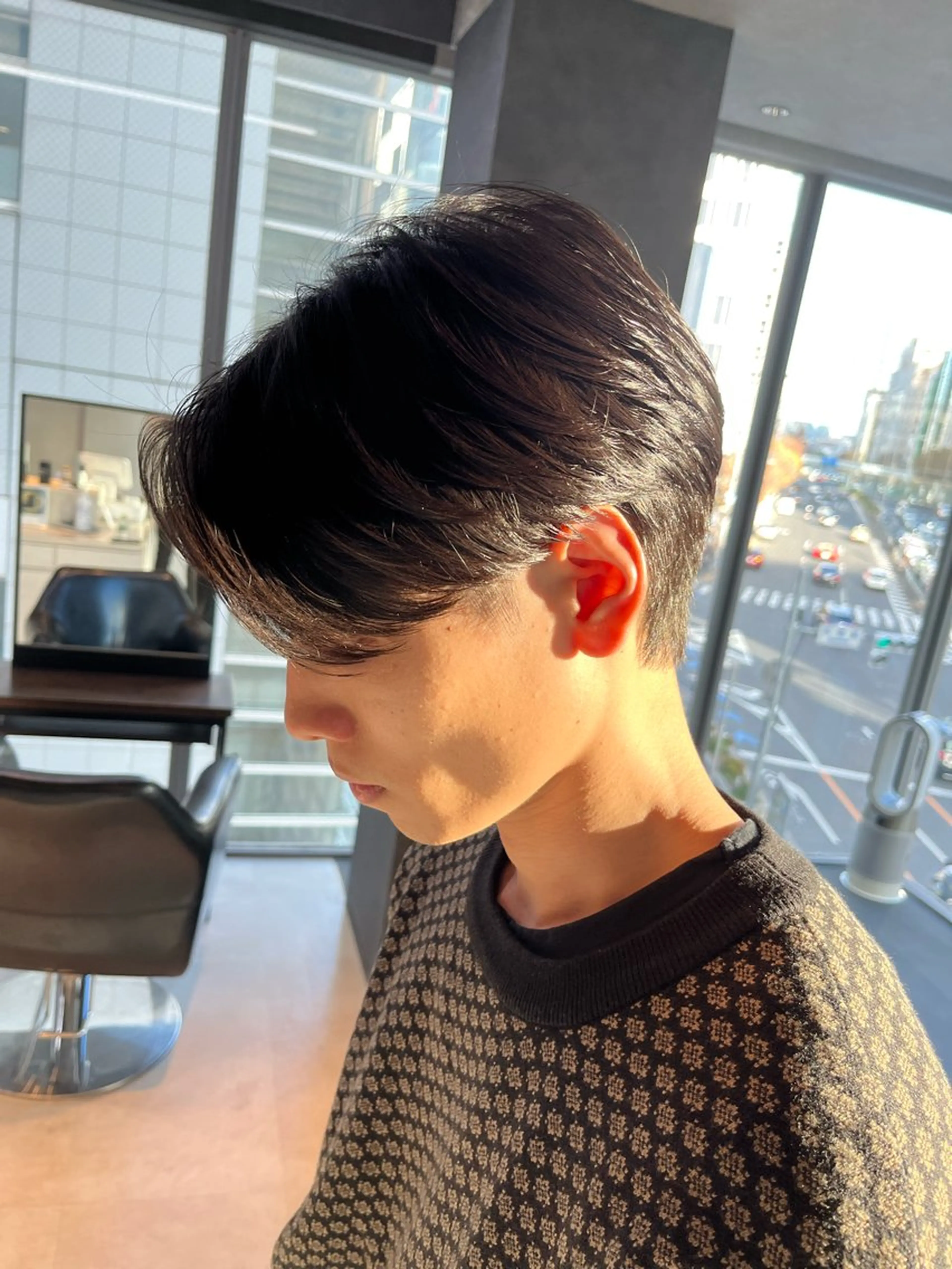 メンズ カット 縮毛矯正 毛流れが作れる 縮毛矯正/渡部純生のヘアスタイル