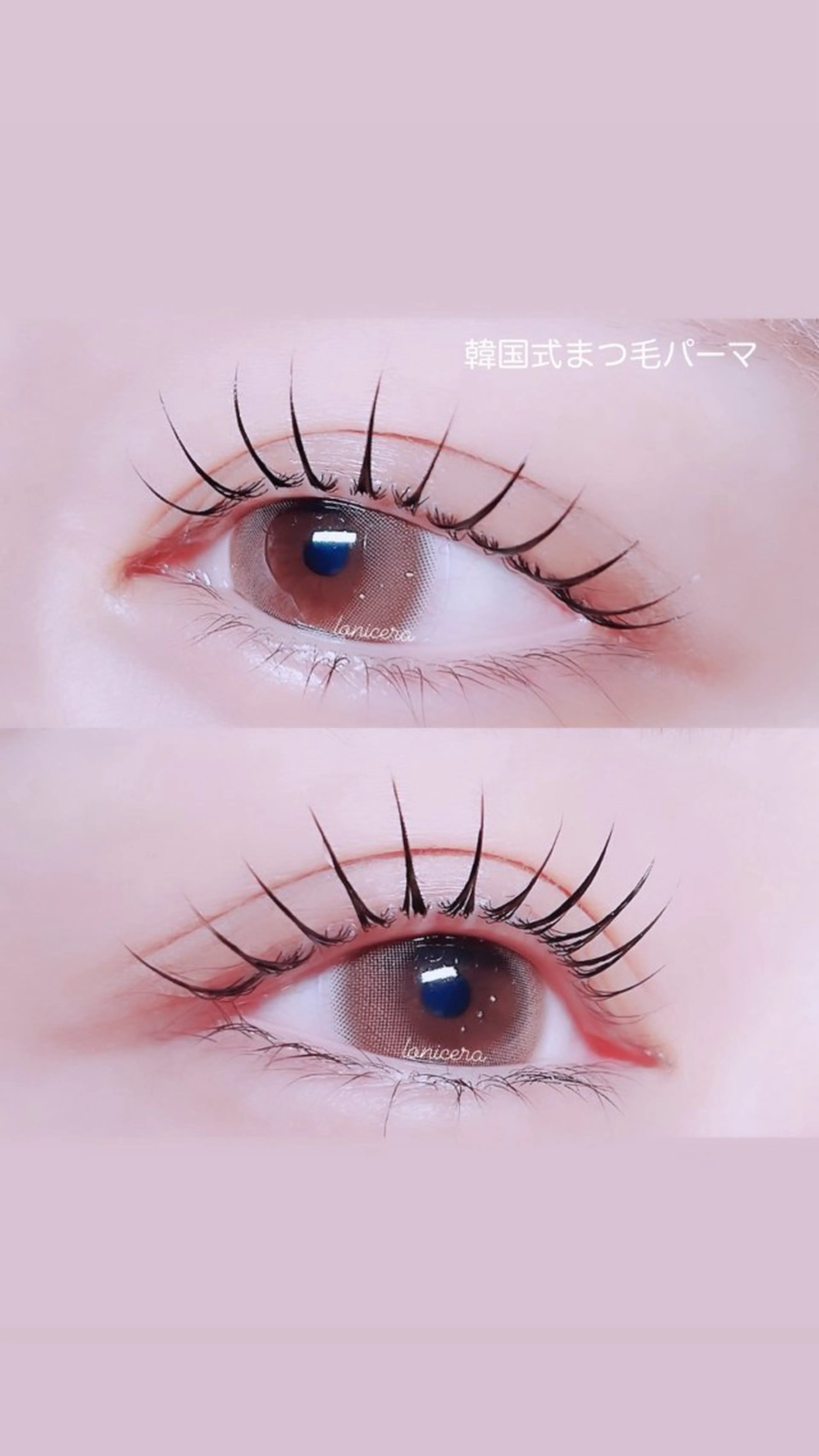 マツエク・マツパ 韓国風マツエク 一重×まつ毛パーマ ロニセラ アイラッシュのマツエク・マツパデザイン
