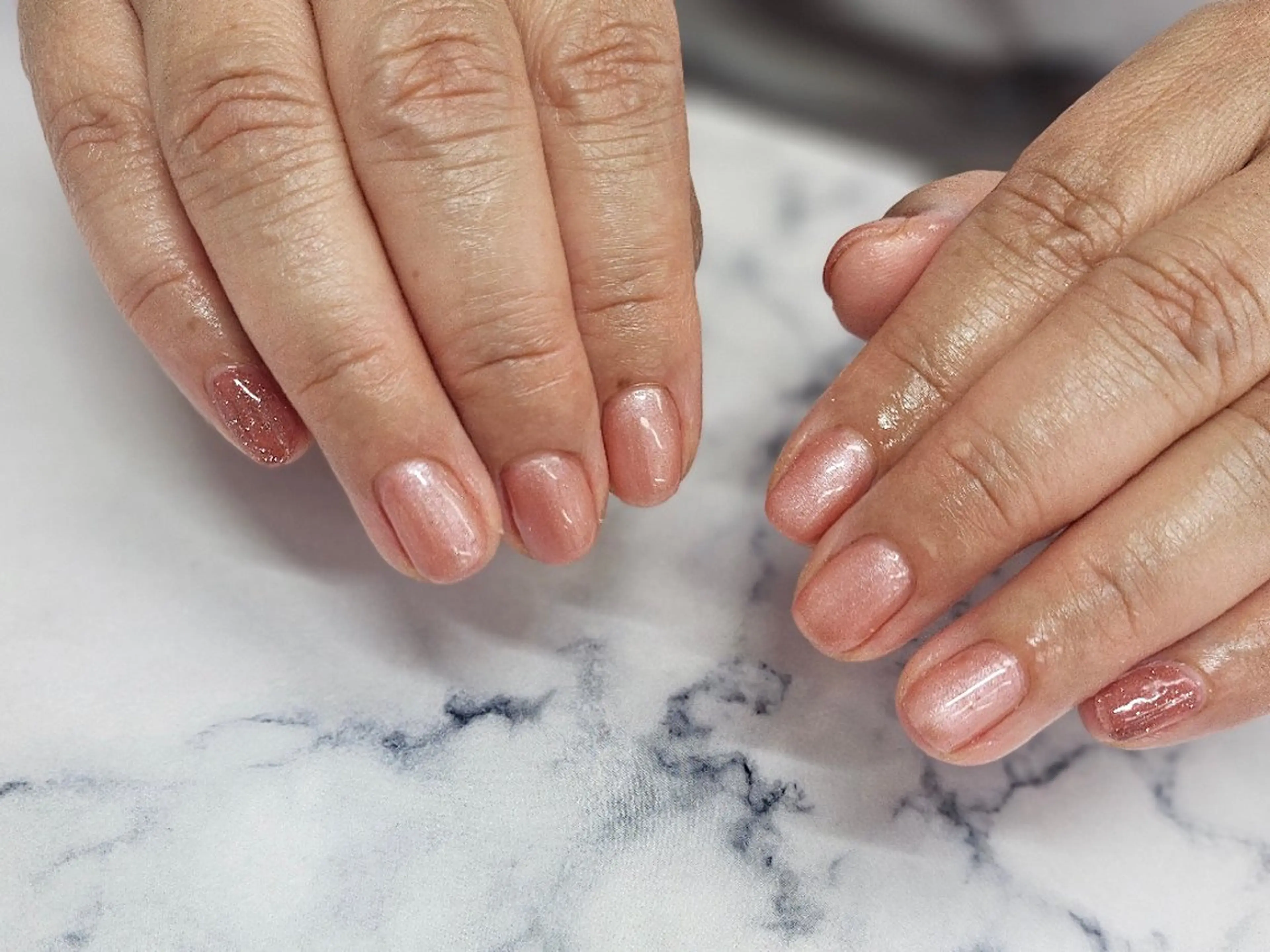ネイル フラッシュネイル ワンカラーネイル ショートネイル NailSalon LuireYUUNAのネイルデザイン