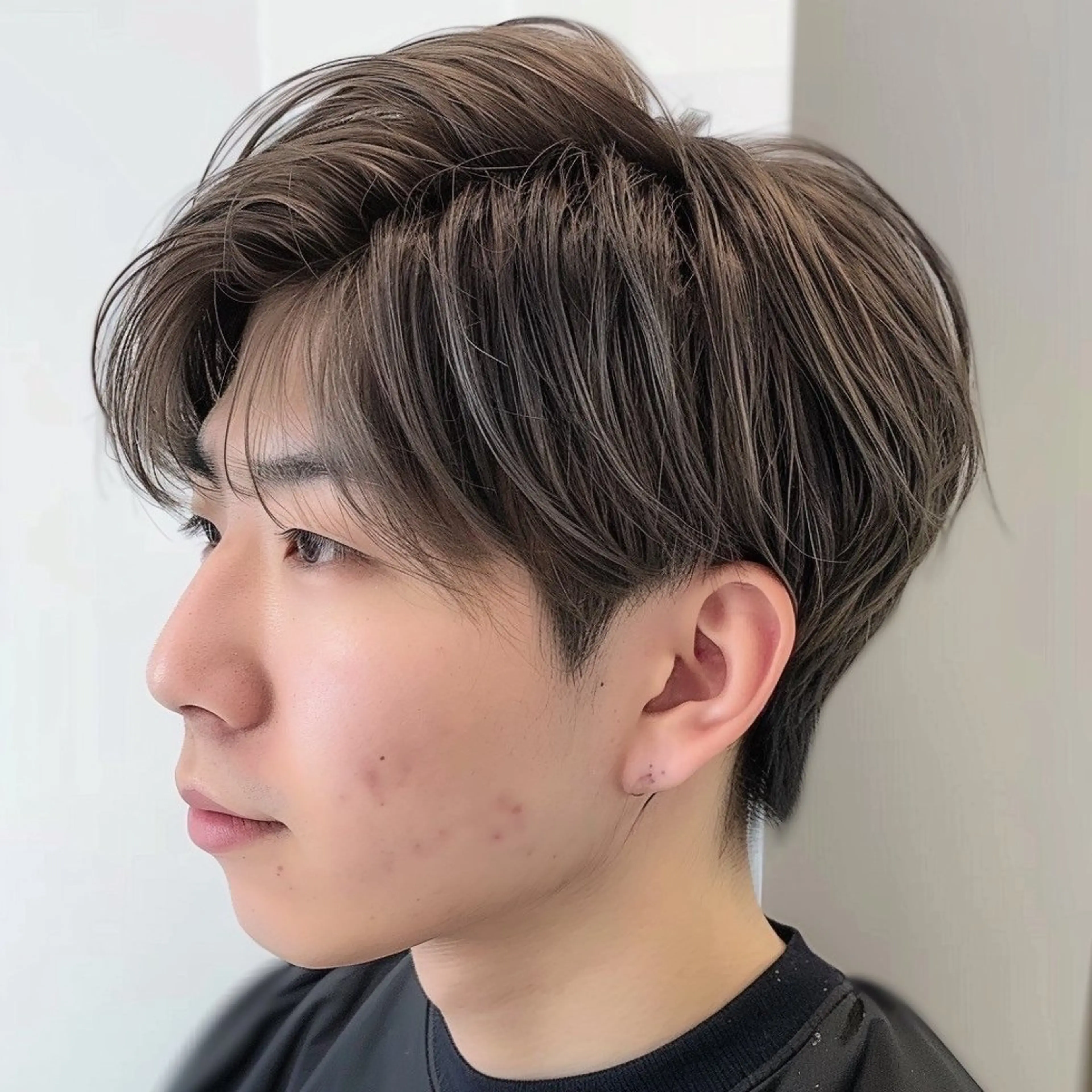 ショート カラー パーマ ヘアアレンジ メンズ カット EnBlesS西宮 マンツーマン神道有基のヘアスタイル