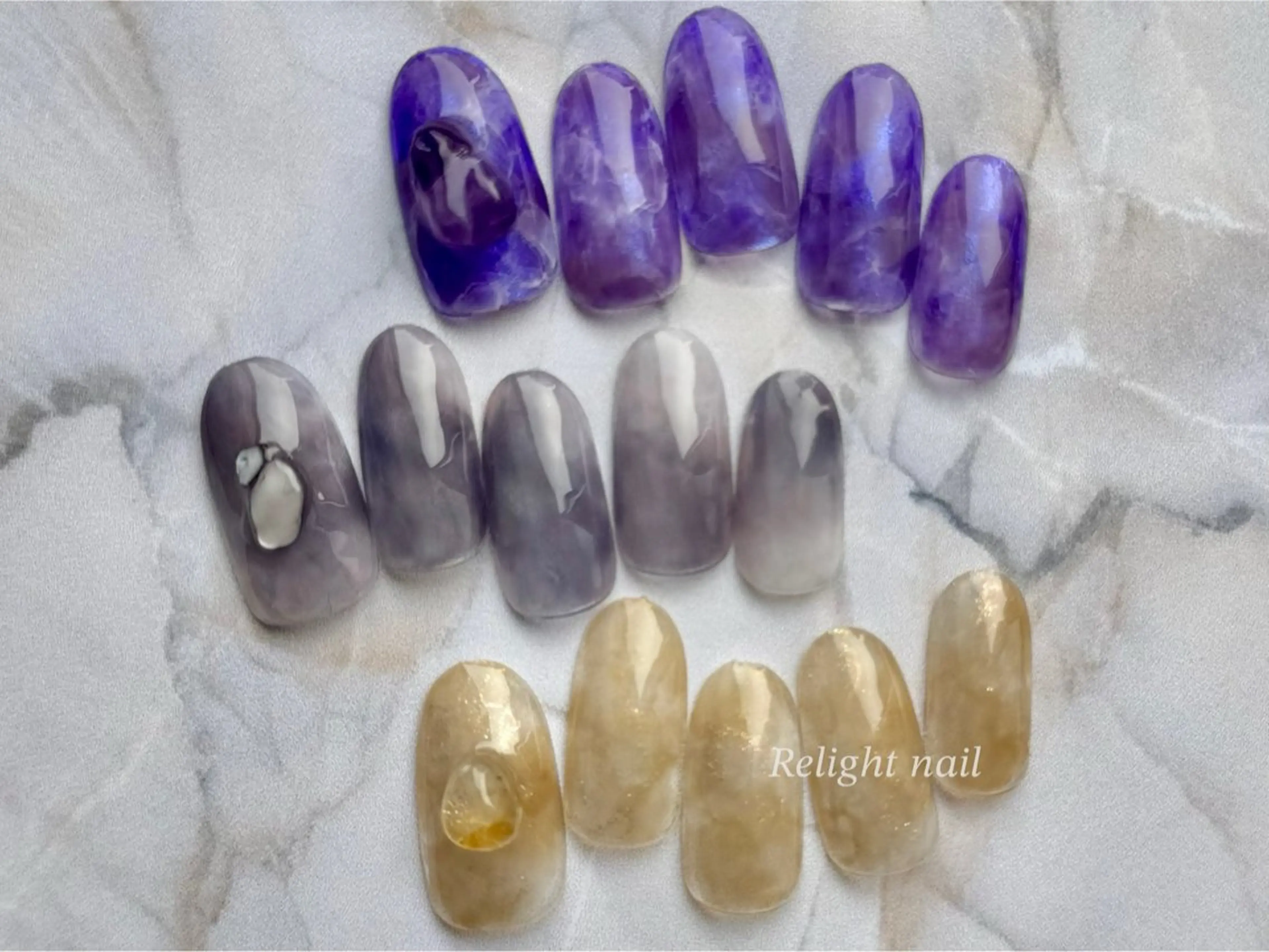 ネイル ニュアンスネイル Relight RIEのネイルデザイン