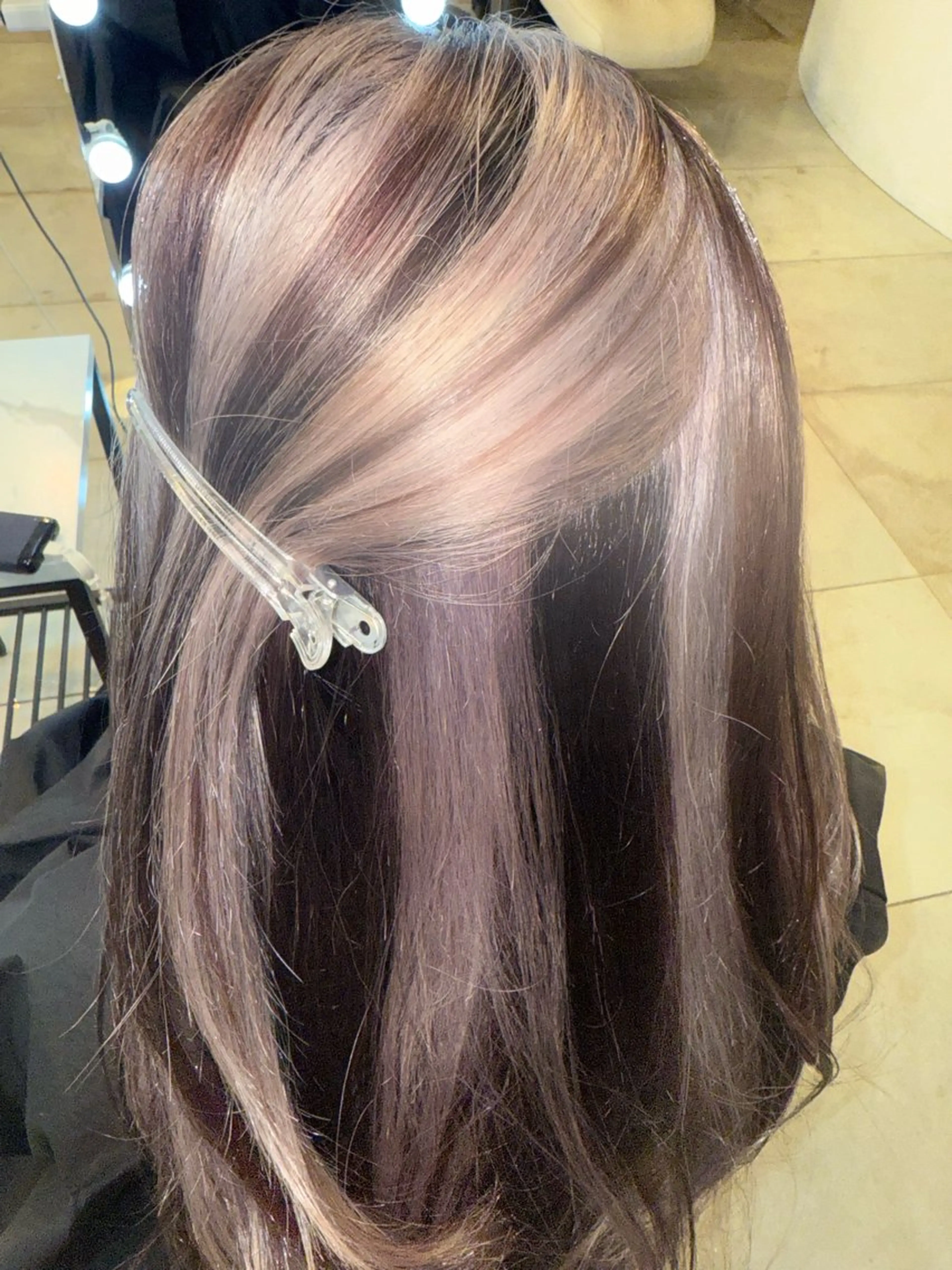 ロング カラー ヘアカラー トリートメント ヘアセット HARUNA/原宿/ デザイン/カットのヘアスタイル