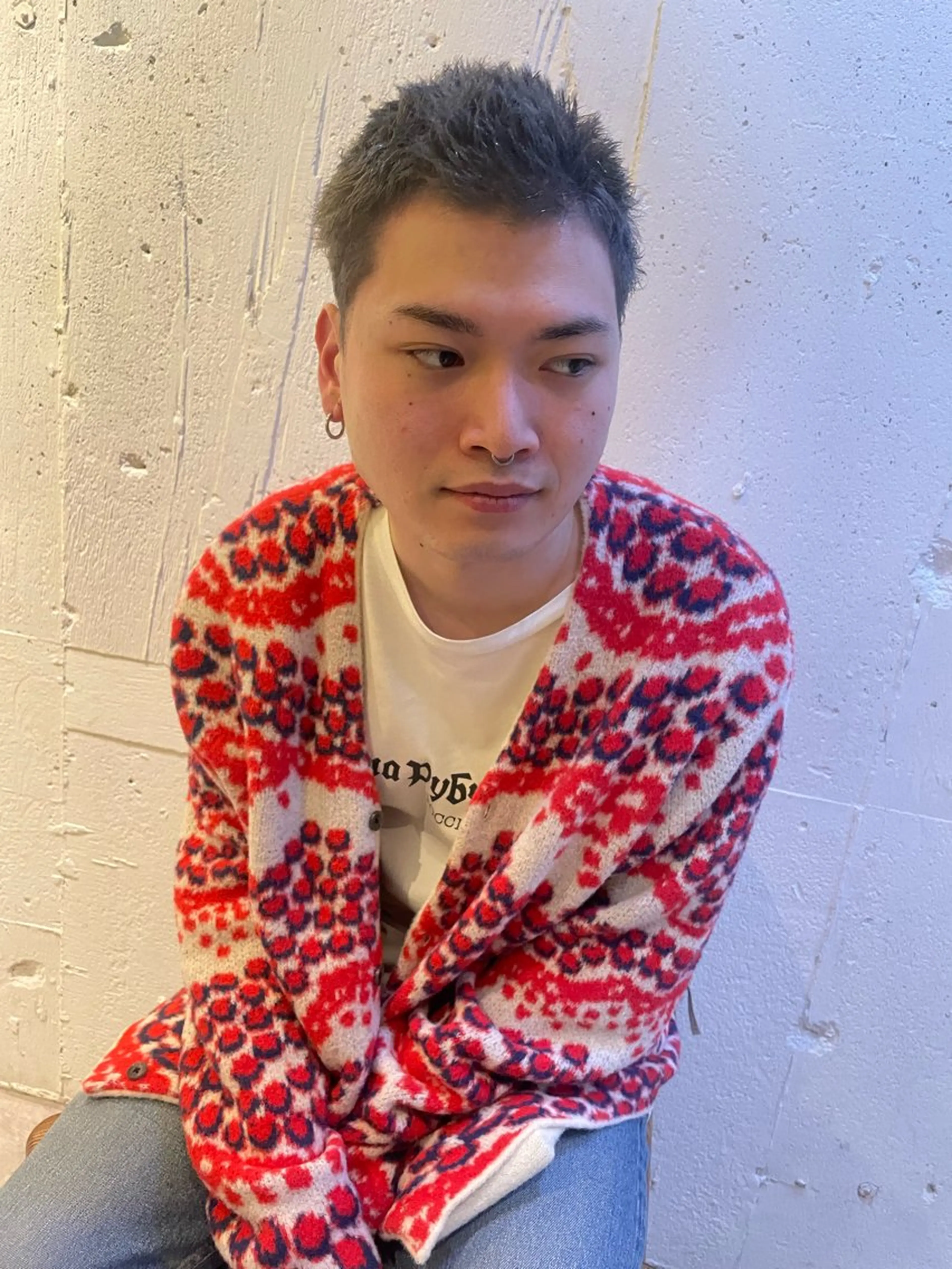 カラー メンズ ヘアカラー hisano / ハイトーン･透明感のヘアスタイル