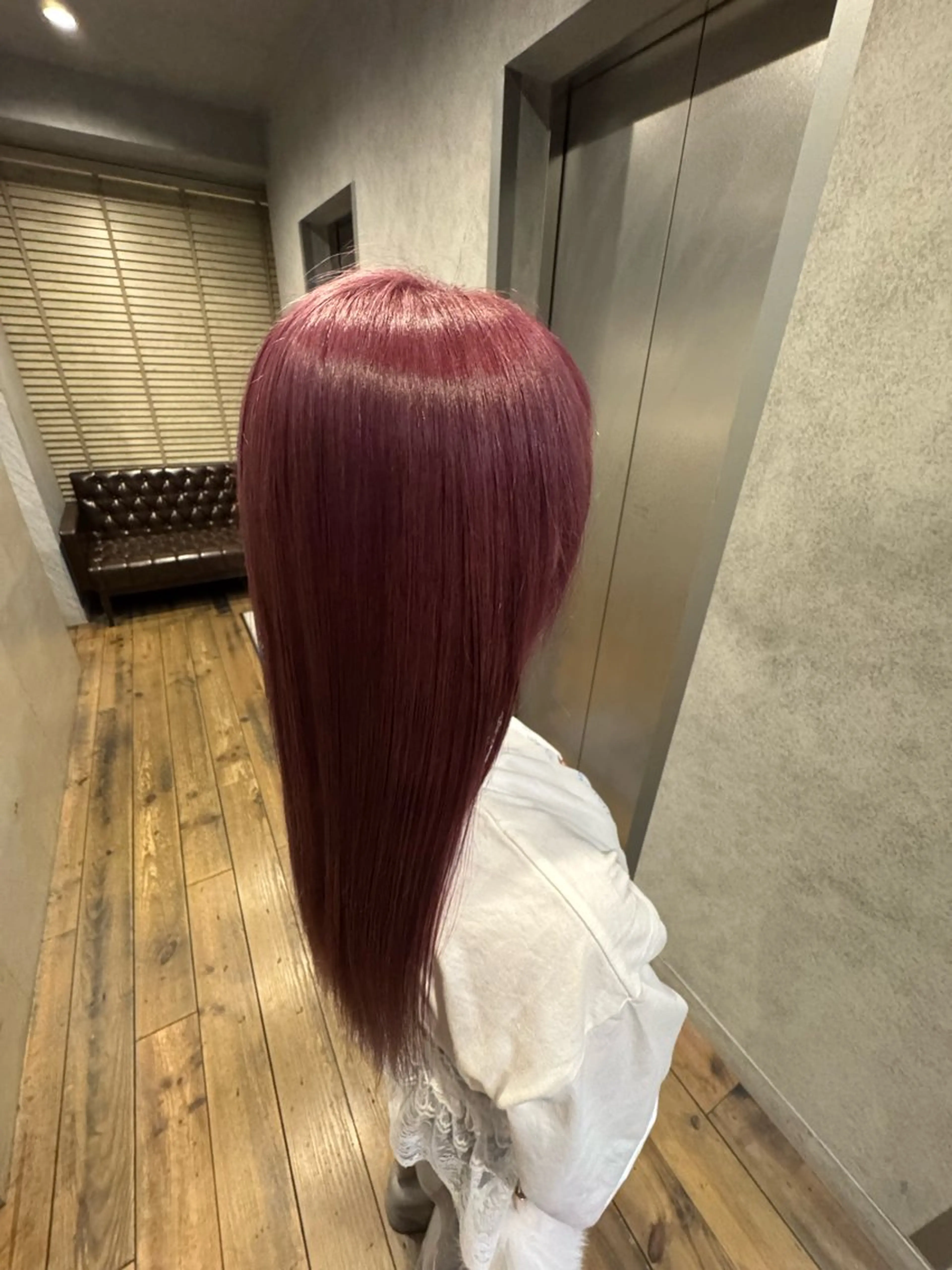 カラー ブリーチ ラベンダーカラー ピンクカラー ピンクラベンダー 田中 らん🎀のヘアスタイル