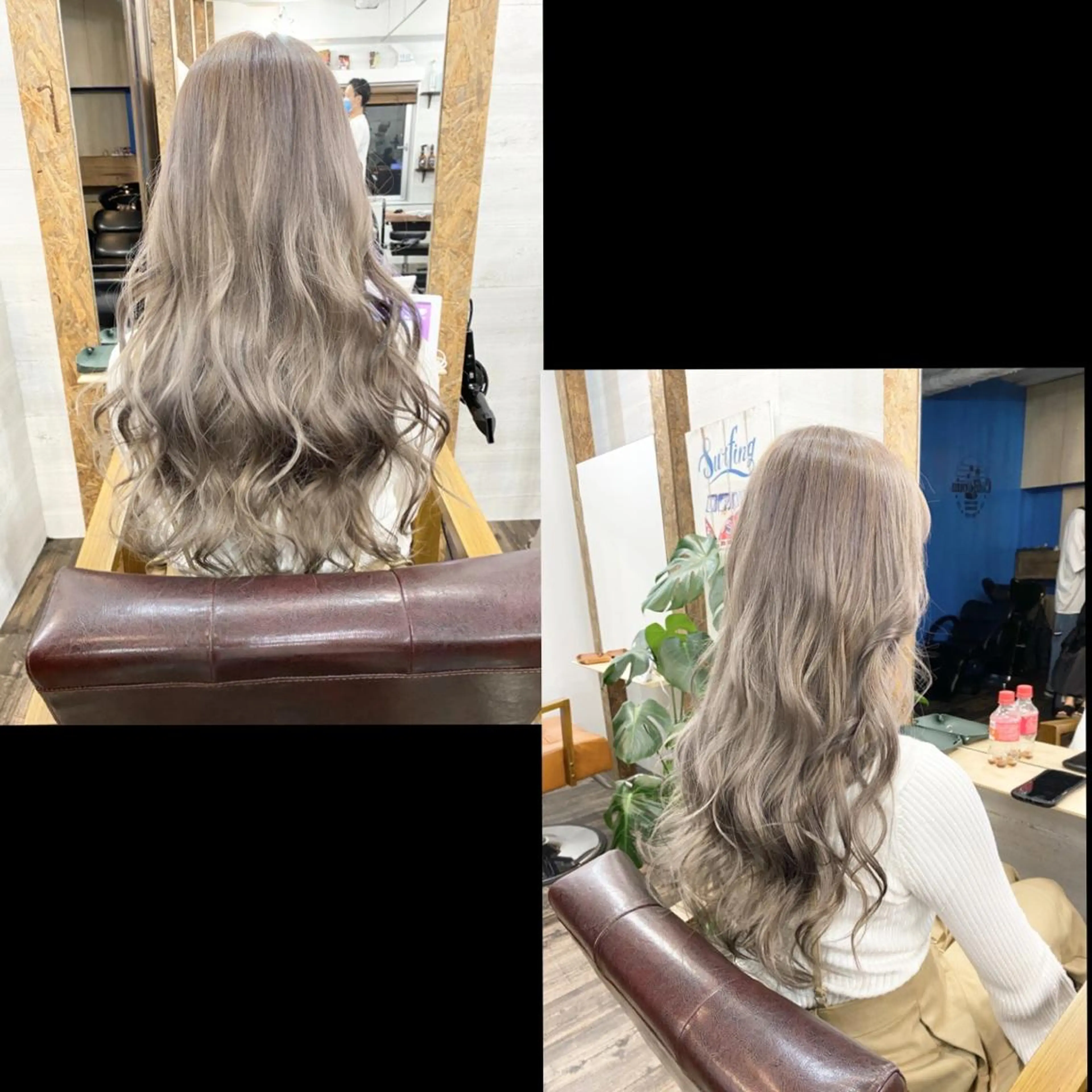 ロング カラー ヘアカラー ✯カラー&編み込み エクステ✯池田智博✯のヘアスタイル