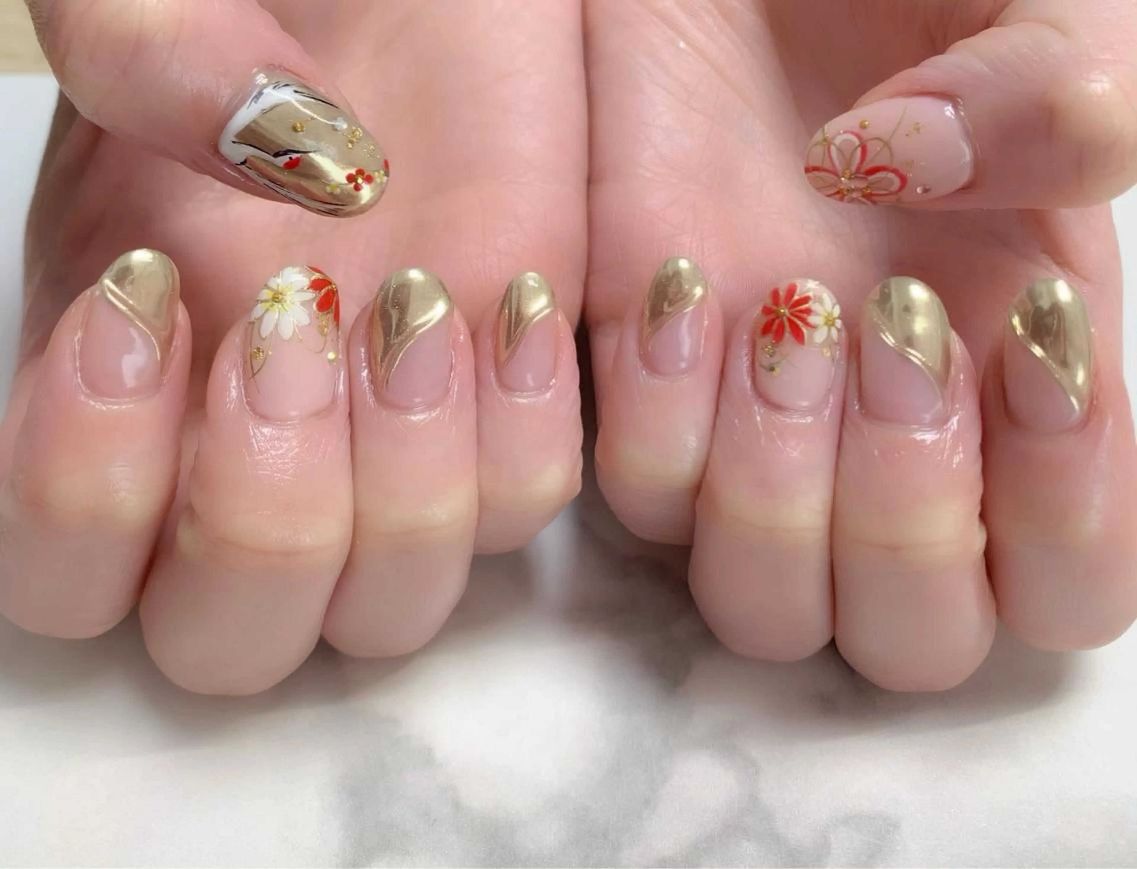 ネイル アートネイル ハンドネイル nail salon en familleのネイルデザイン