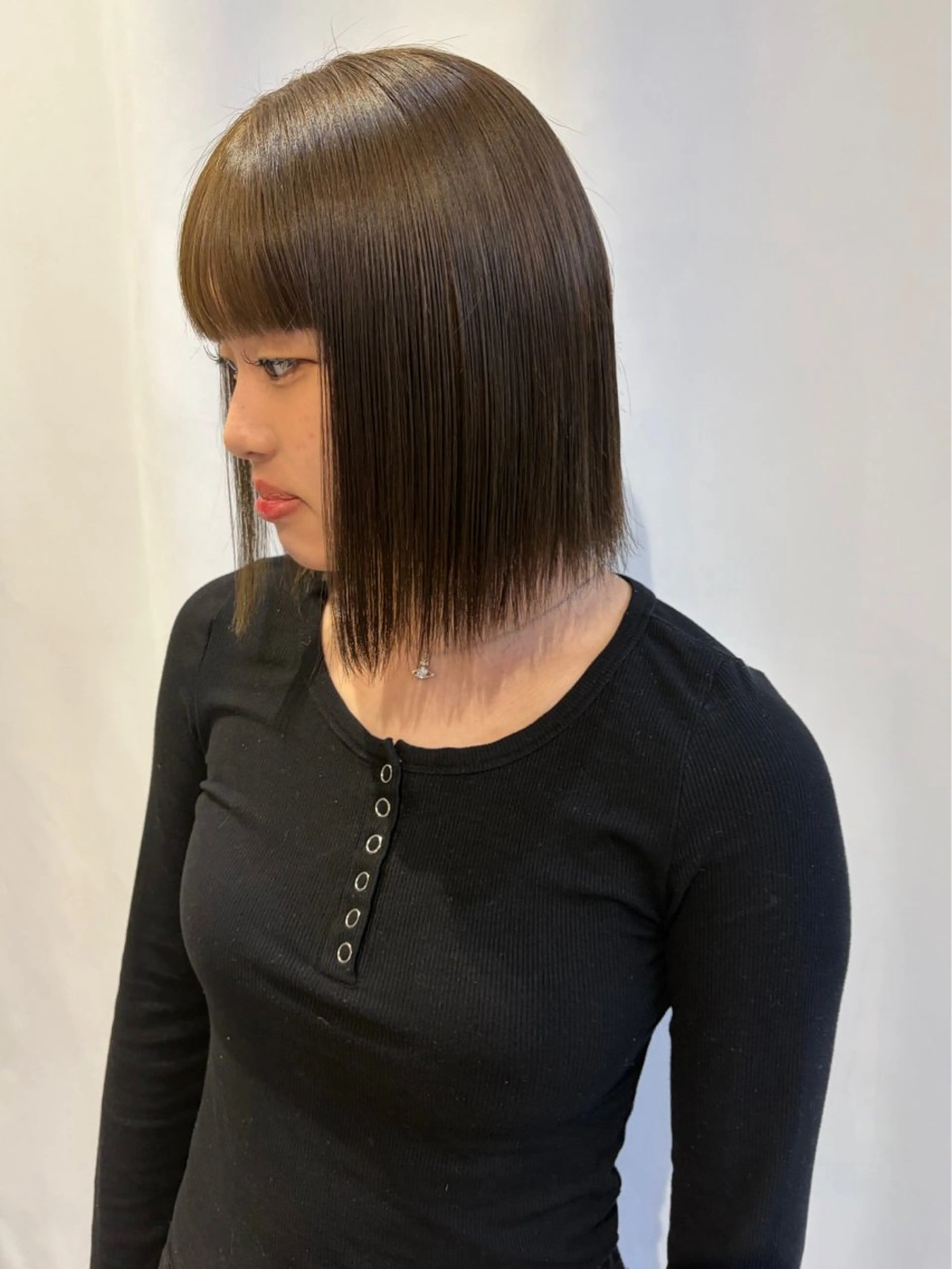 ミディアム カラー ヘアカラー 塩崎 聖奈のヘアスタイル