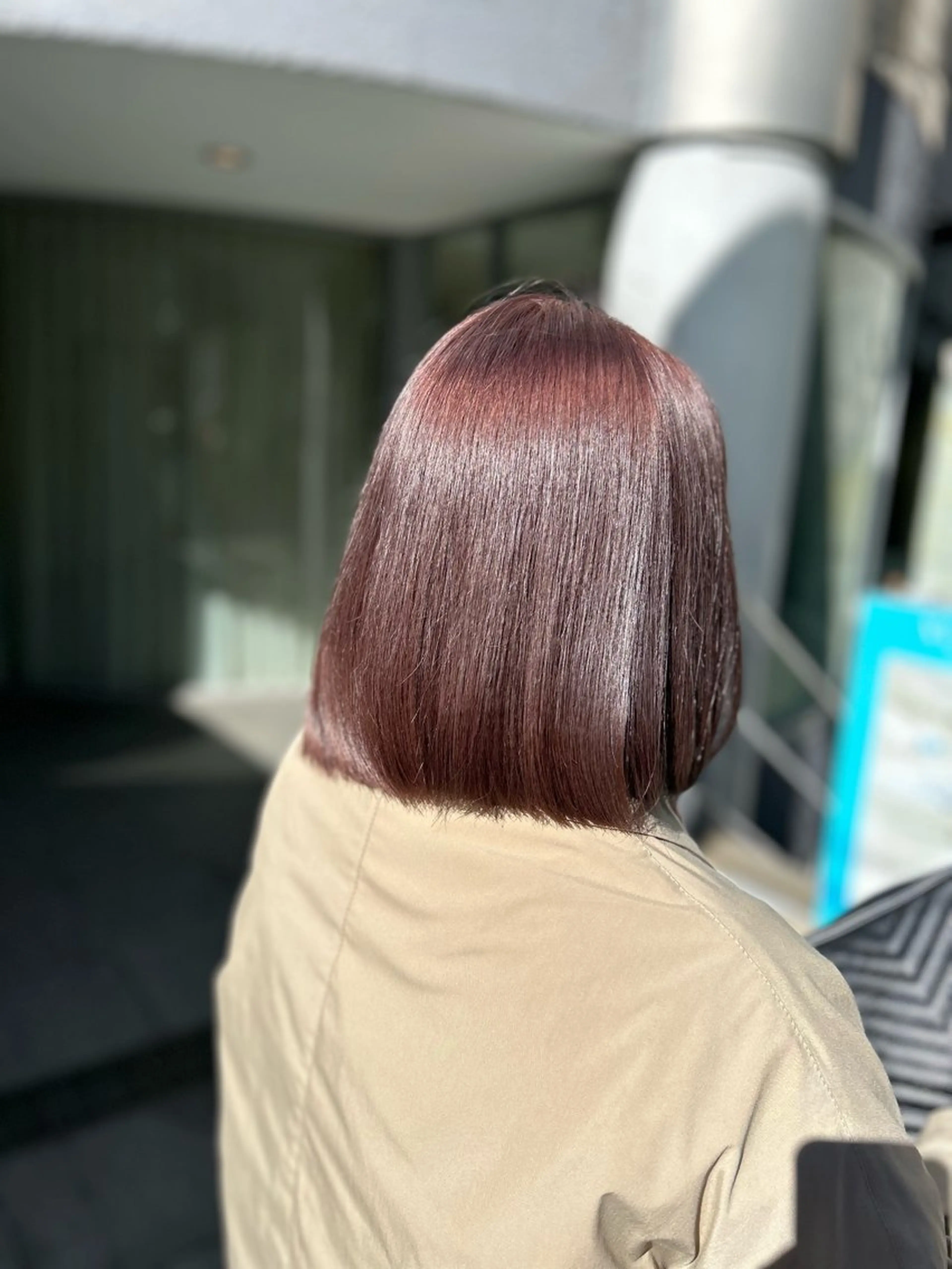 ミディアム 🌷ブリーチ縮毛矯正 /mina🌷のヘアスタイル