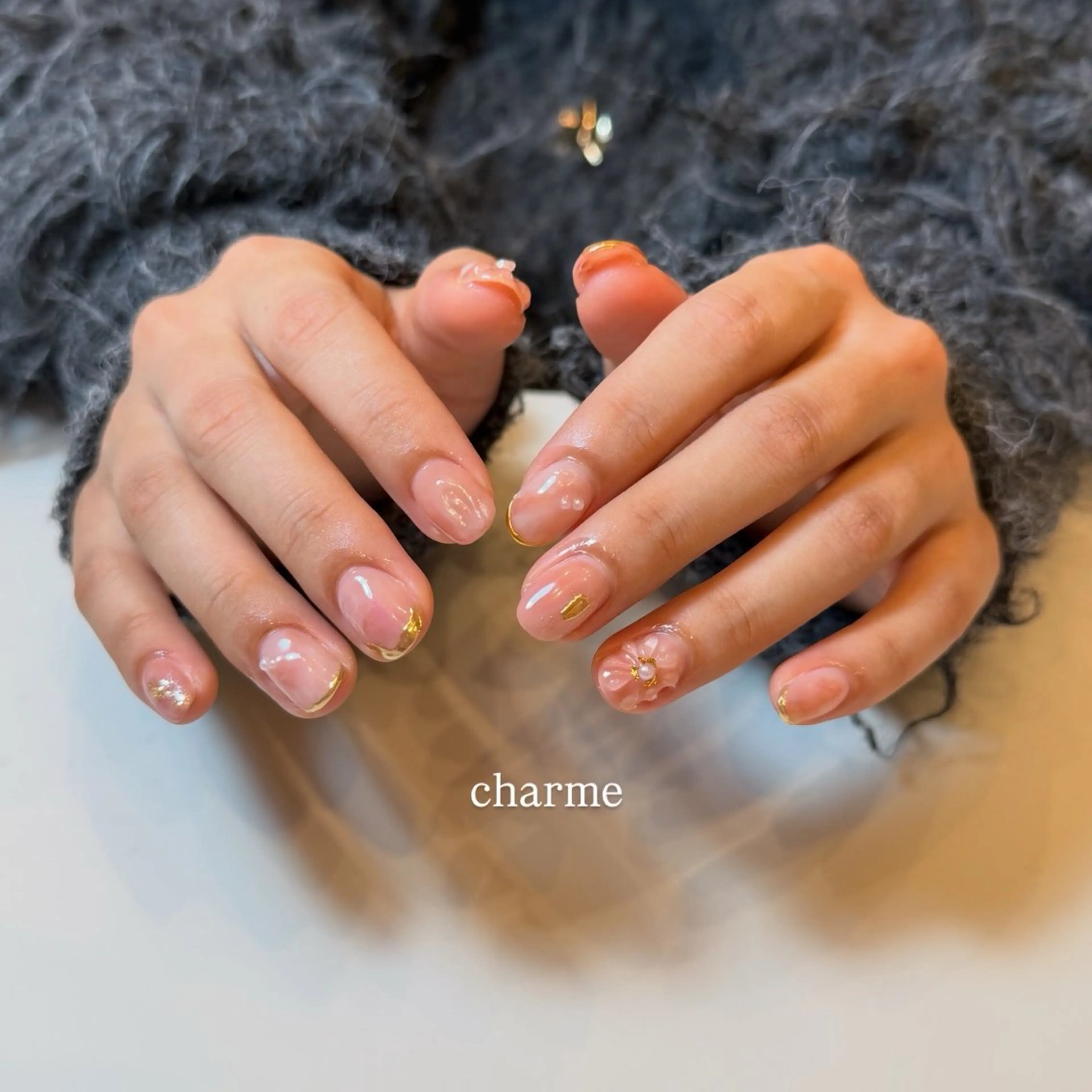 ネイル ハンドネイル フットネイル nailsalon charmeのネイルデザイン