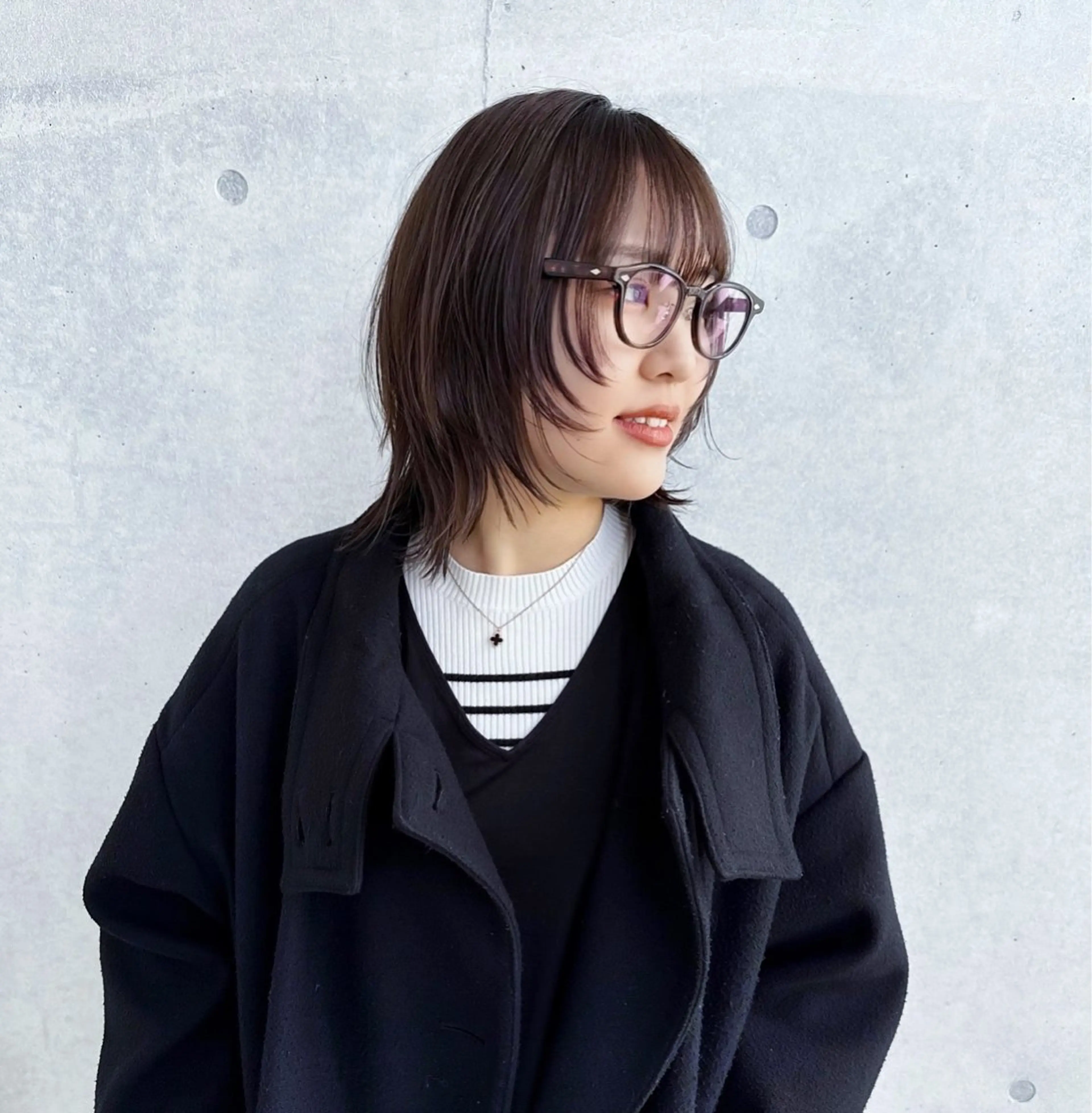 ミディアム ミディアムレイヤー 顔周りカット レイヤーカット カット ✂︎ウルフカット /レイヤーカット✂︎のヘアスタイル