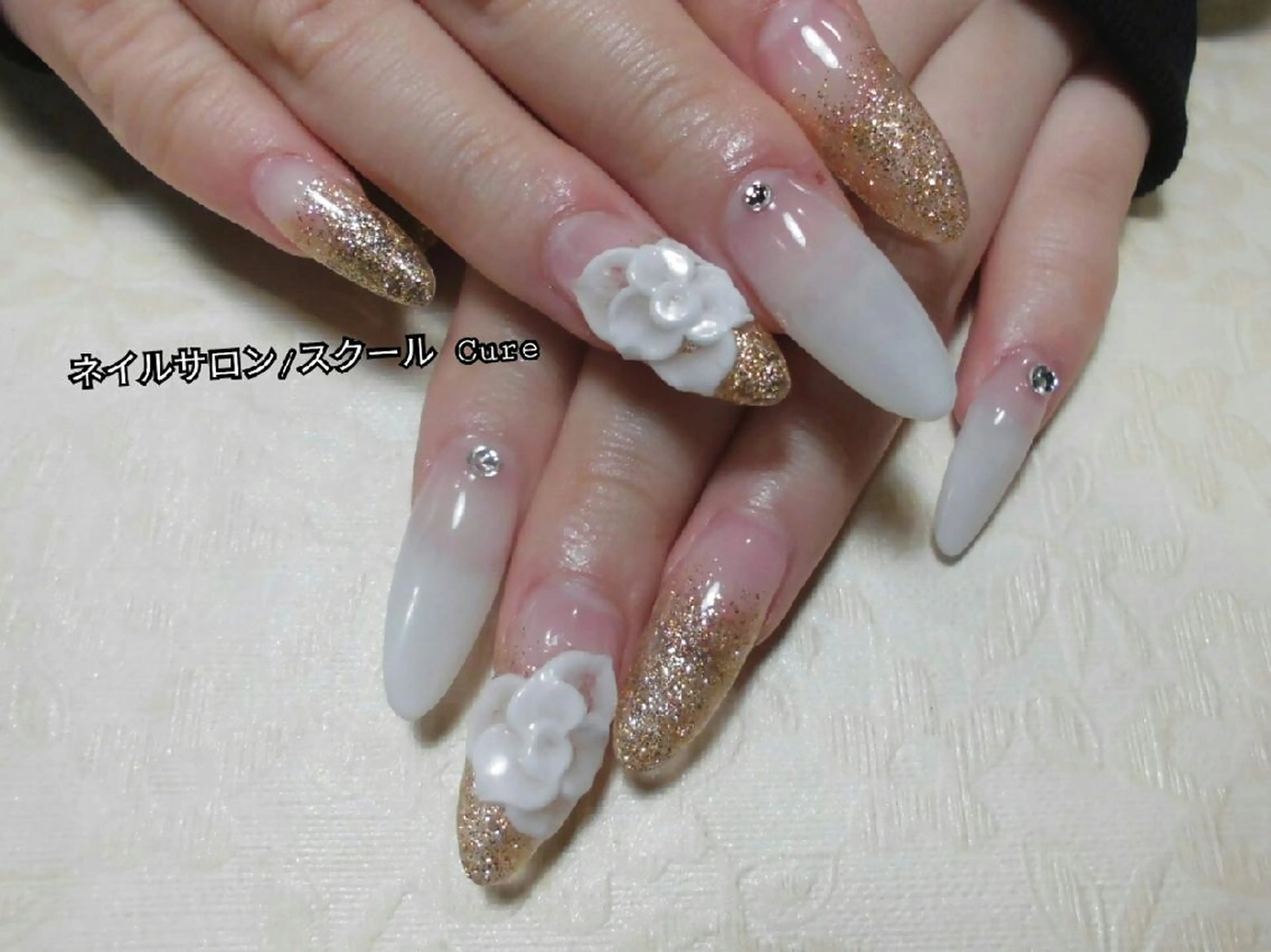 ロング ネイル ネイルサロン Cureのネイルデザイン