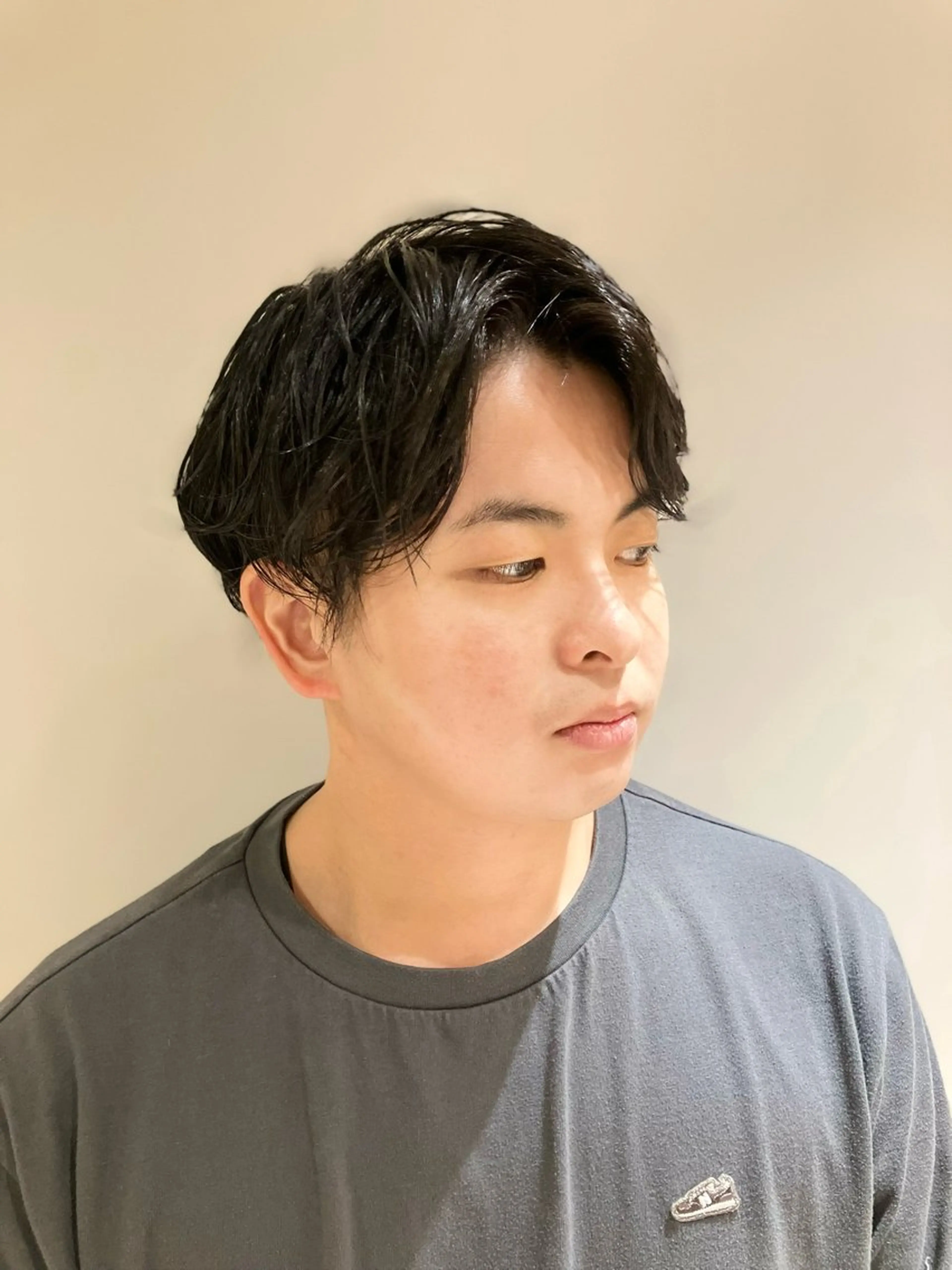 パーマ メンズ メンズパーマ ツーブロック 脱白髪染め/大人ハイ ライト/田中佑季のヘアスタイル