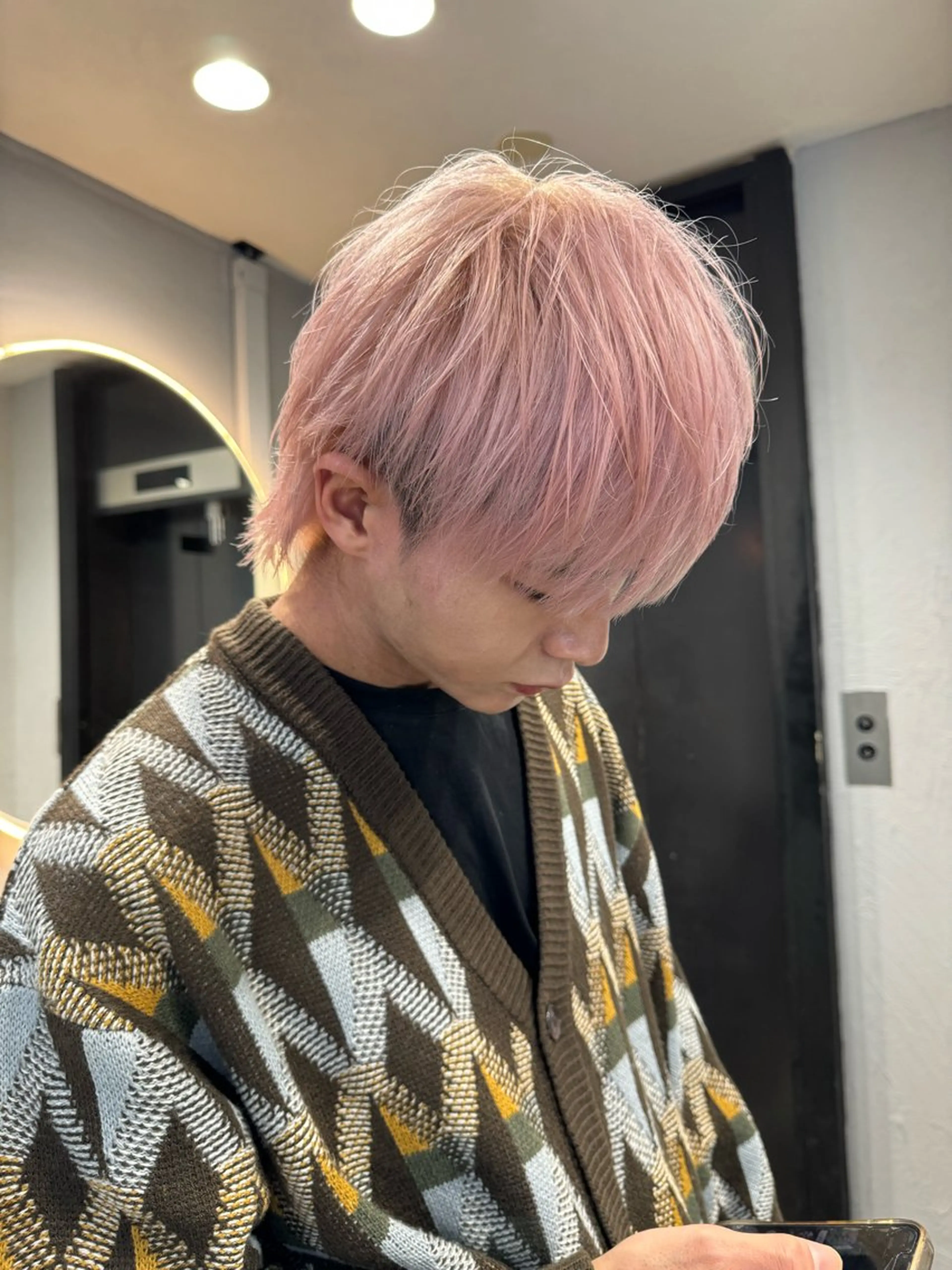 メンズ dao/ミルクティー /ブラウン/ブロンドのヘアスタイル