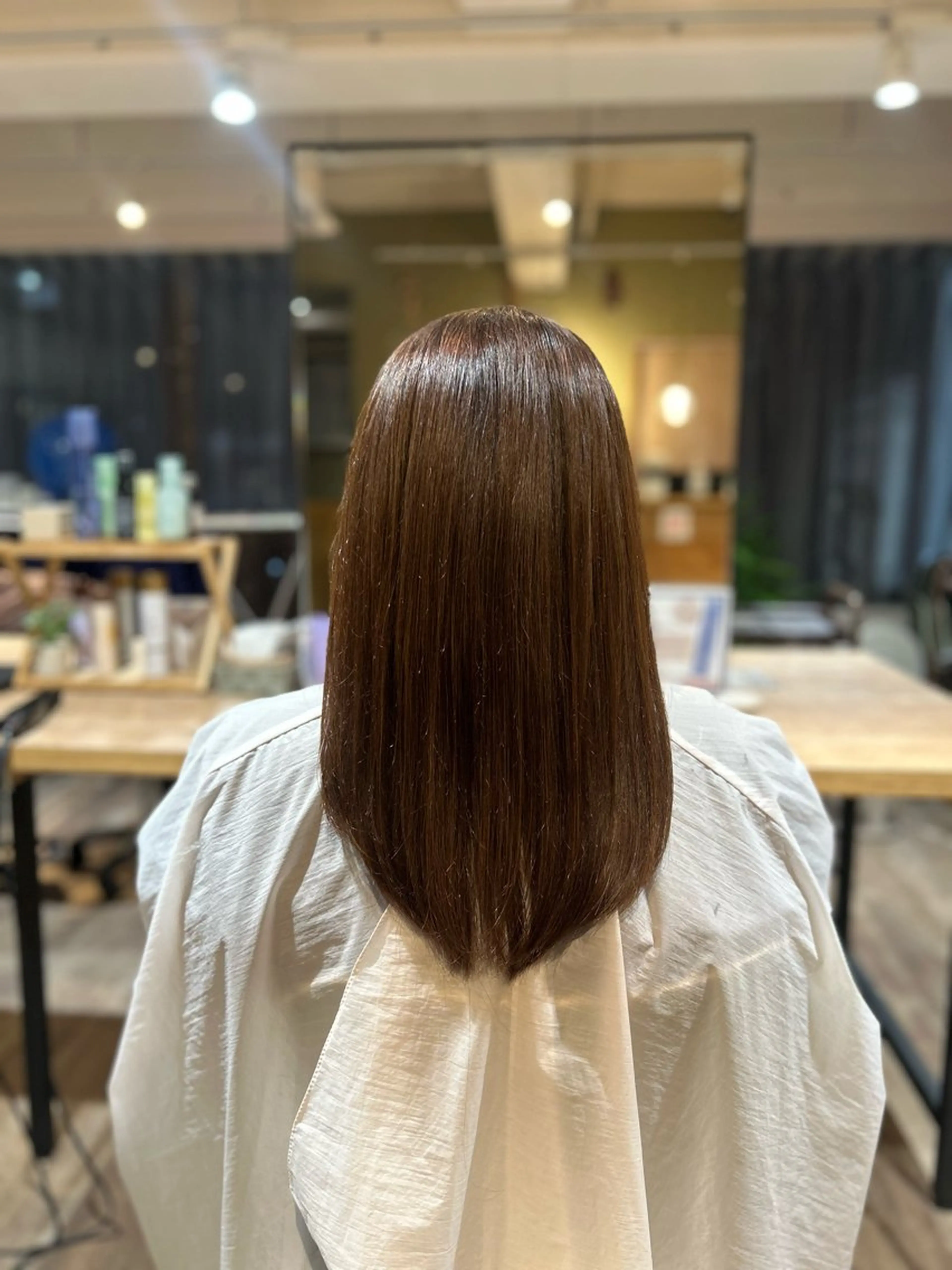 セミロング hair salon e.m.所属・e.m. マヒロのヘアスタイル