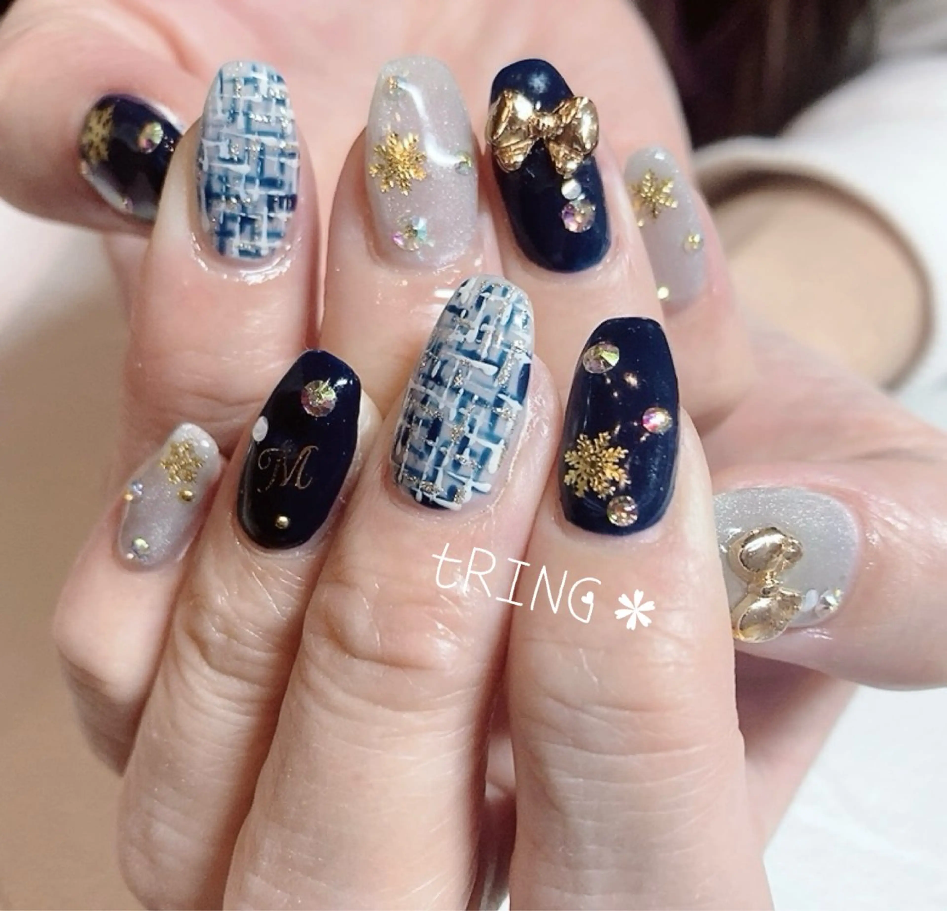 ネイル ハンドネイル tRING＊ しいの木台のネイルデザイン