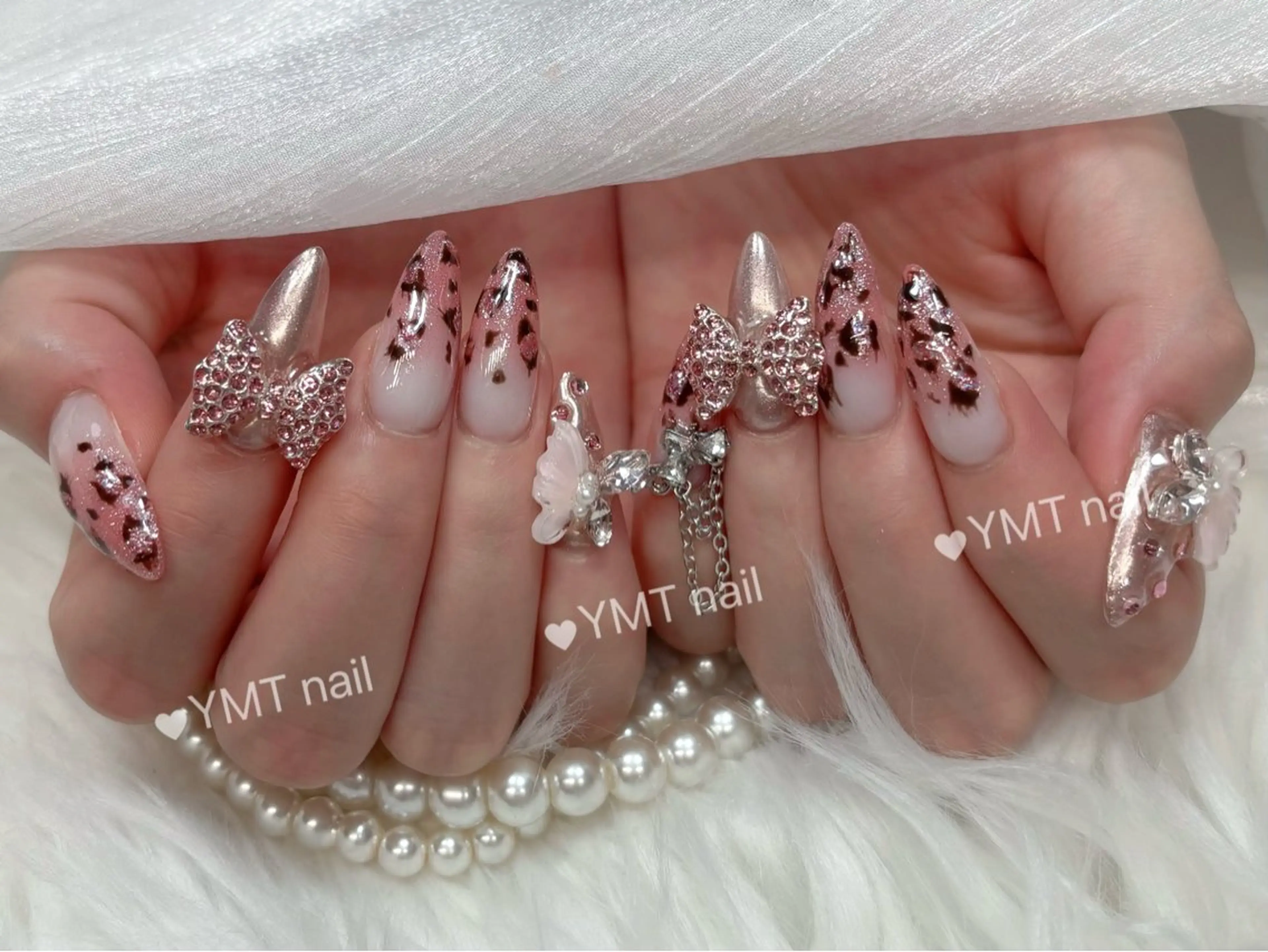 ネイル 長さ出し フットネイル ジェルネイル 韓国ネイル マグネットネイル ハンドネイル YMT． NailStudioのネイルデザイン