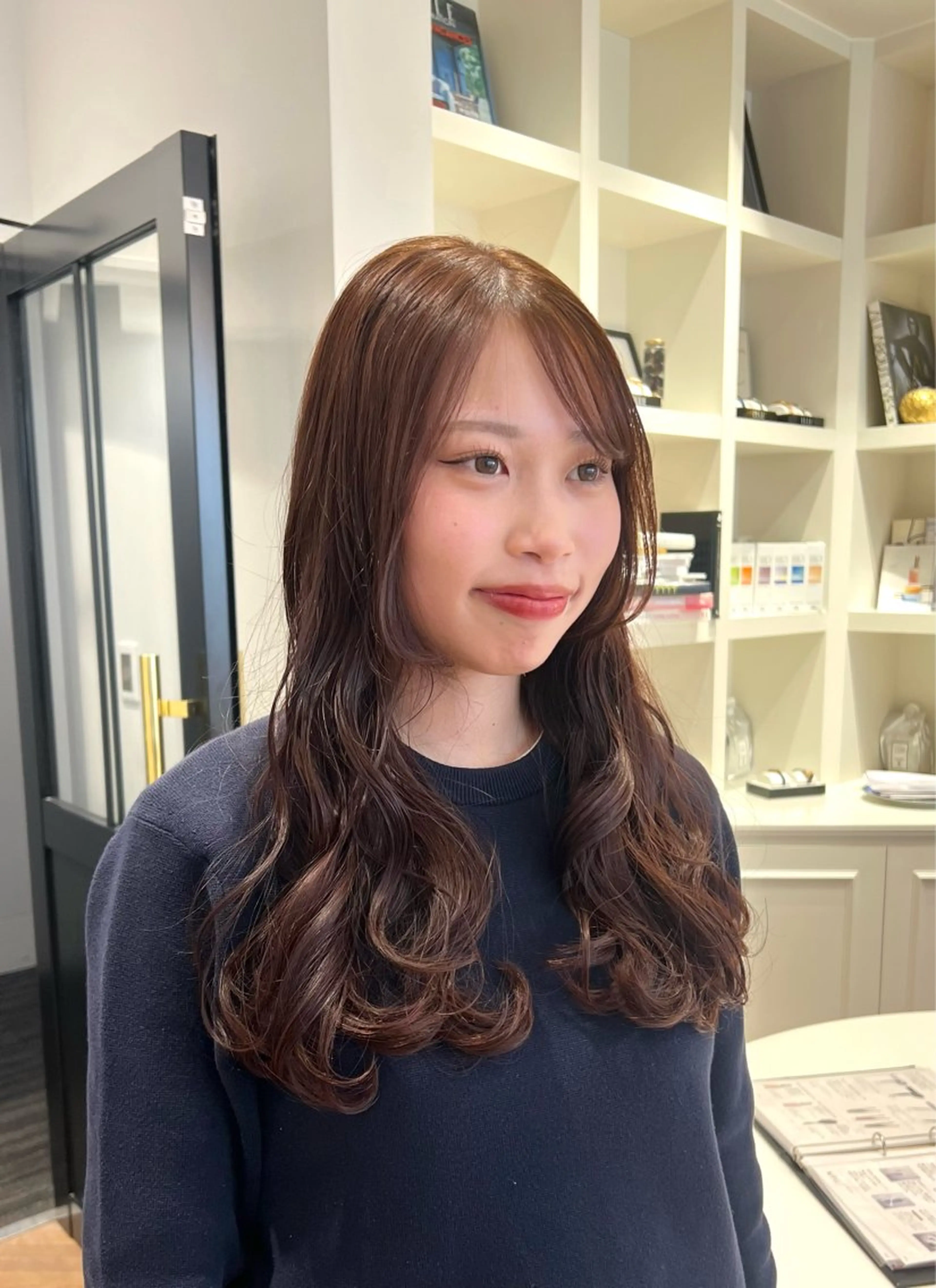 セミロング カラー ブラウンカラー カット ヘアカラー トリートメント 似合わせ/レイヤー 💟SAEのヘアスタイル