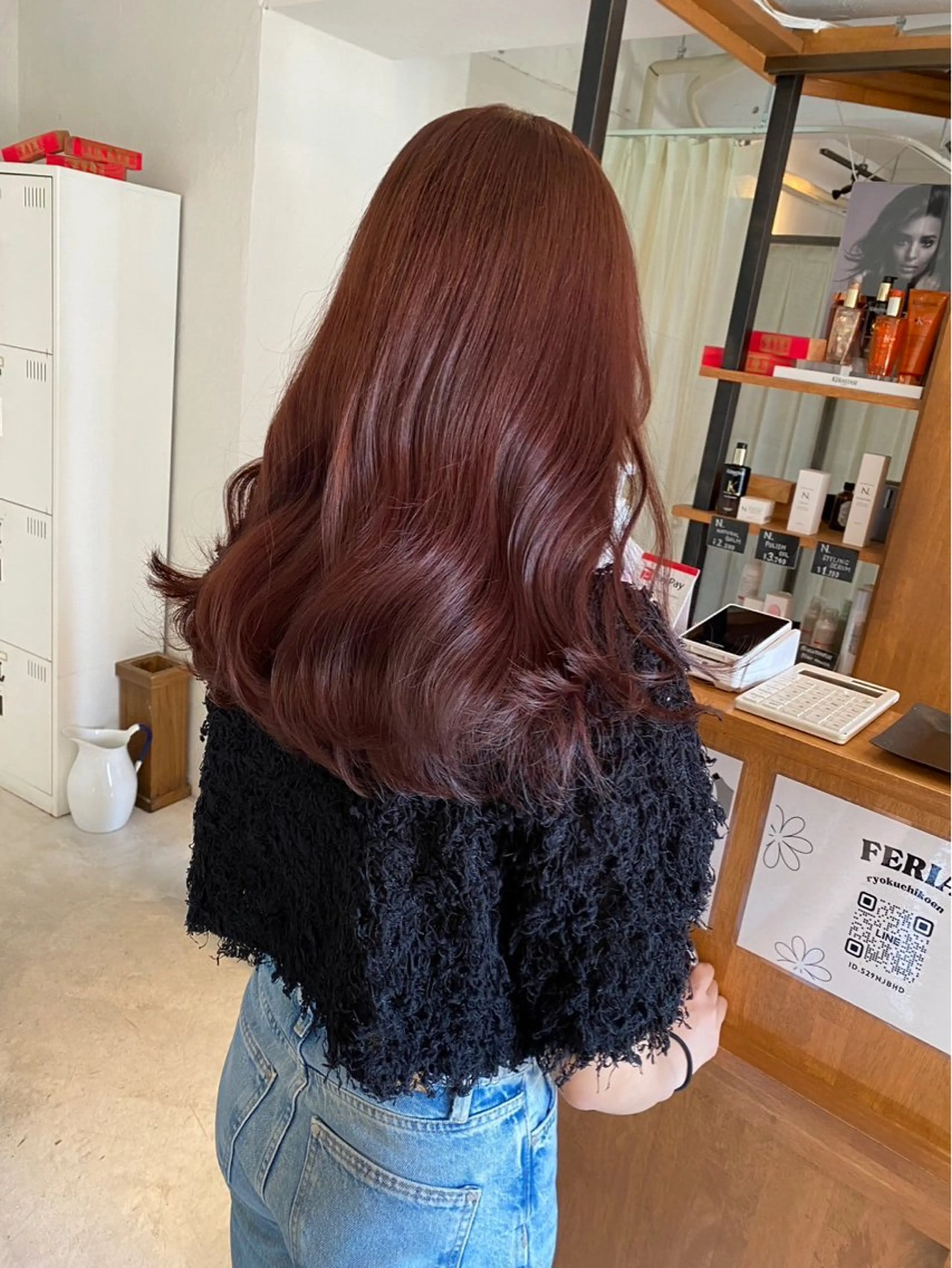 セミロング カラー FERIA桃山台🍑 𝕄𝕖𝕘𝕦のヘアスタイル