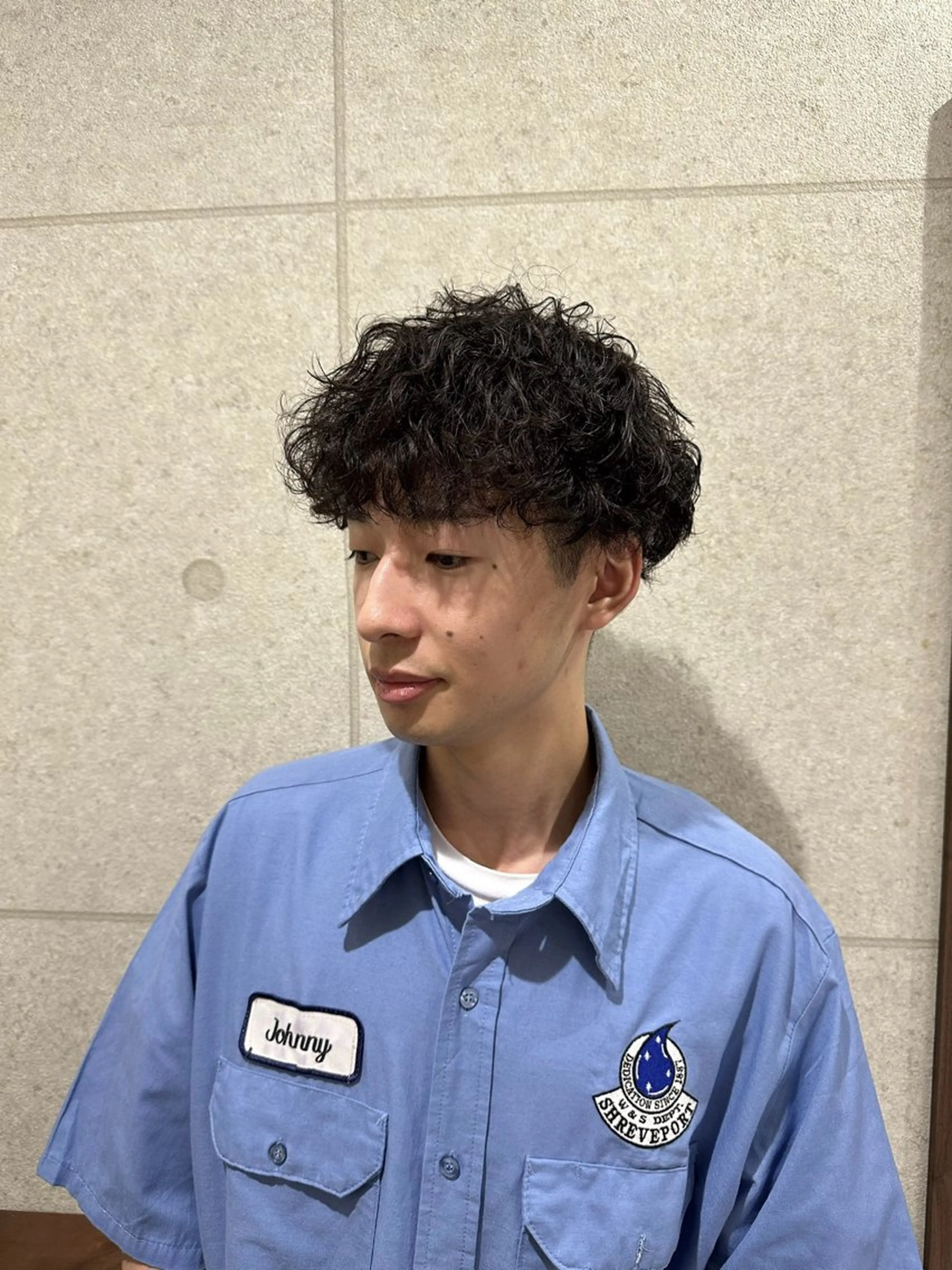 パーマ メンズ 波巻きパーマ 遠藤惟斗/自由が丘/ 透明感カラー/パーマのヘアスタイル