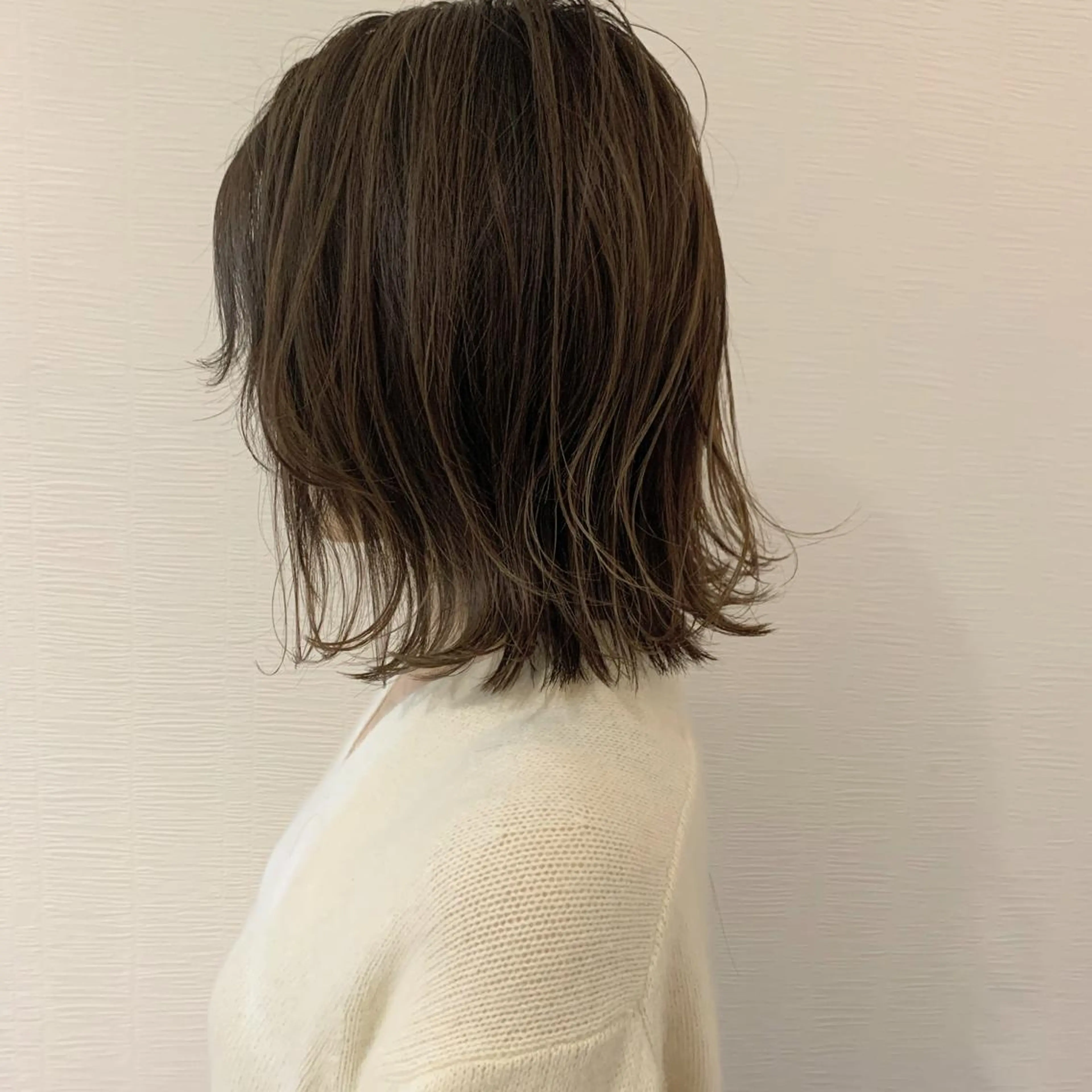 ミディアム カラー ブラウンカラー グラデーションカラー モカブラウン 池田 真由美のヘアスタイル