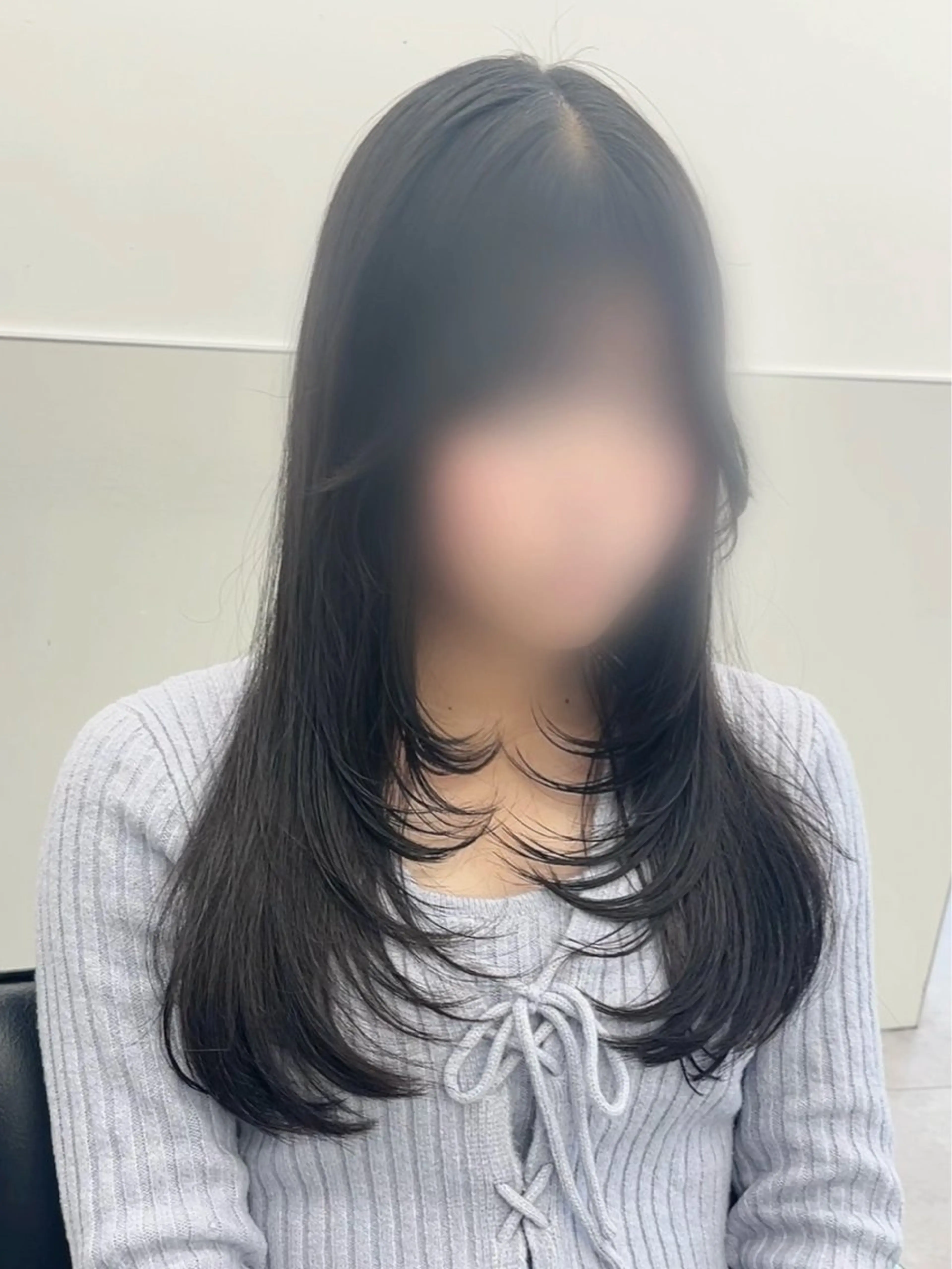 セミロング カット 韓国レイヤーカット/ chikaのヘアスタイル