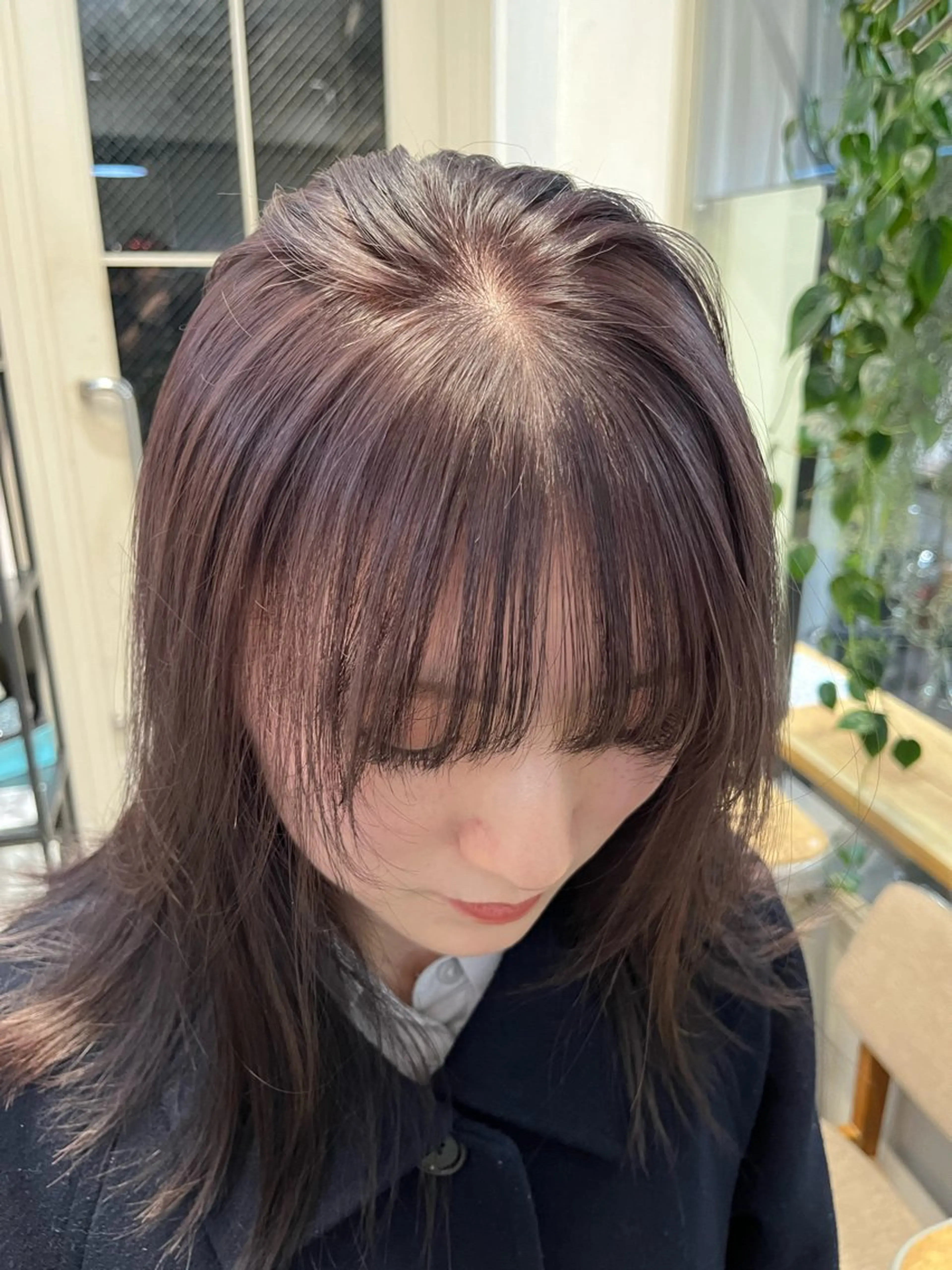 ミディアム カラー ヘアカラー トリートメント 赤み消しカラー/ ナチュラル/トモキのヘアスタイル
