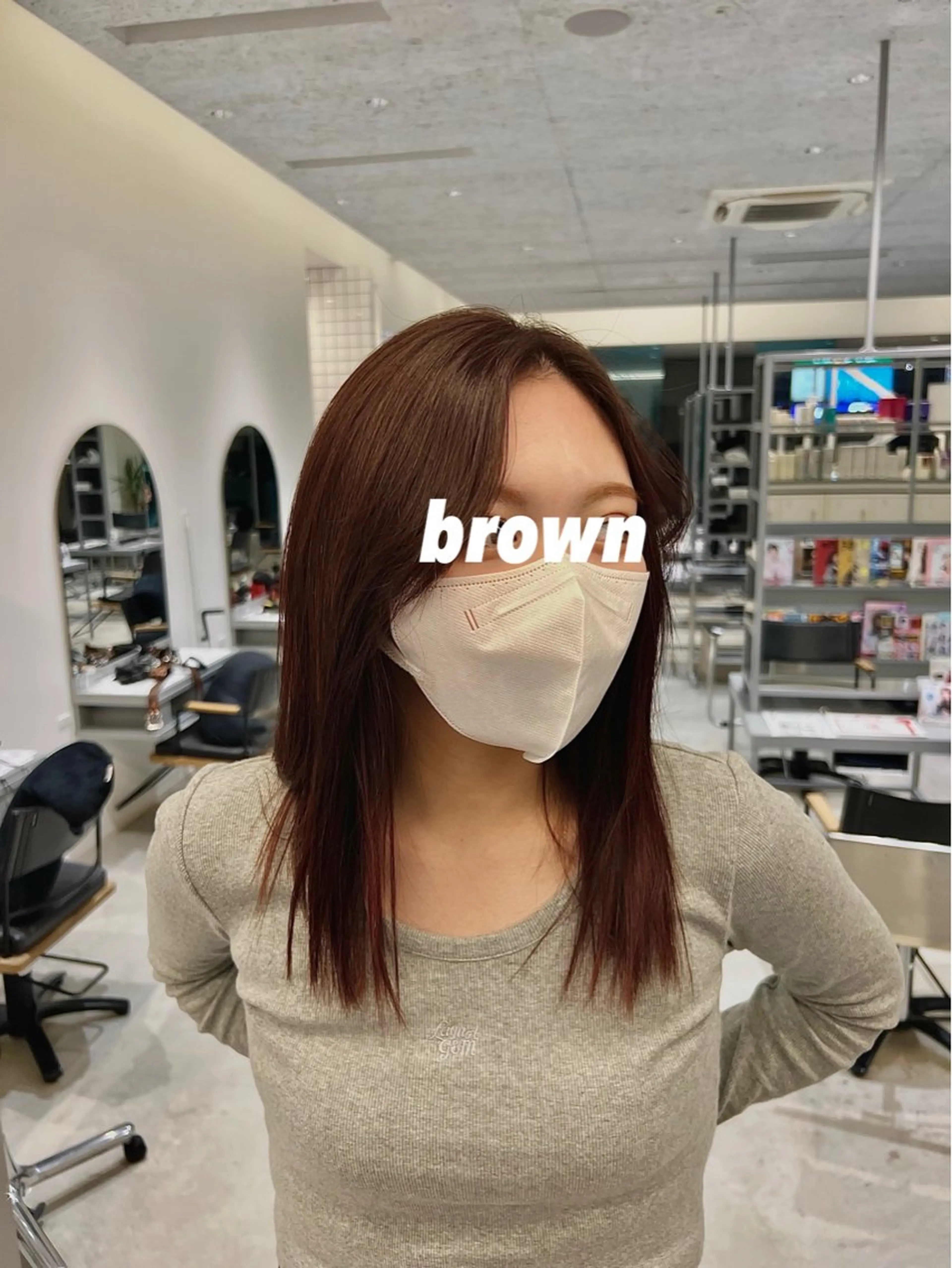 ミディアム カラー 𝑬𝑰𝑲𝑰/ 金沢駅西口店のヘアスタイル