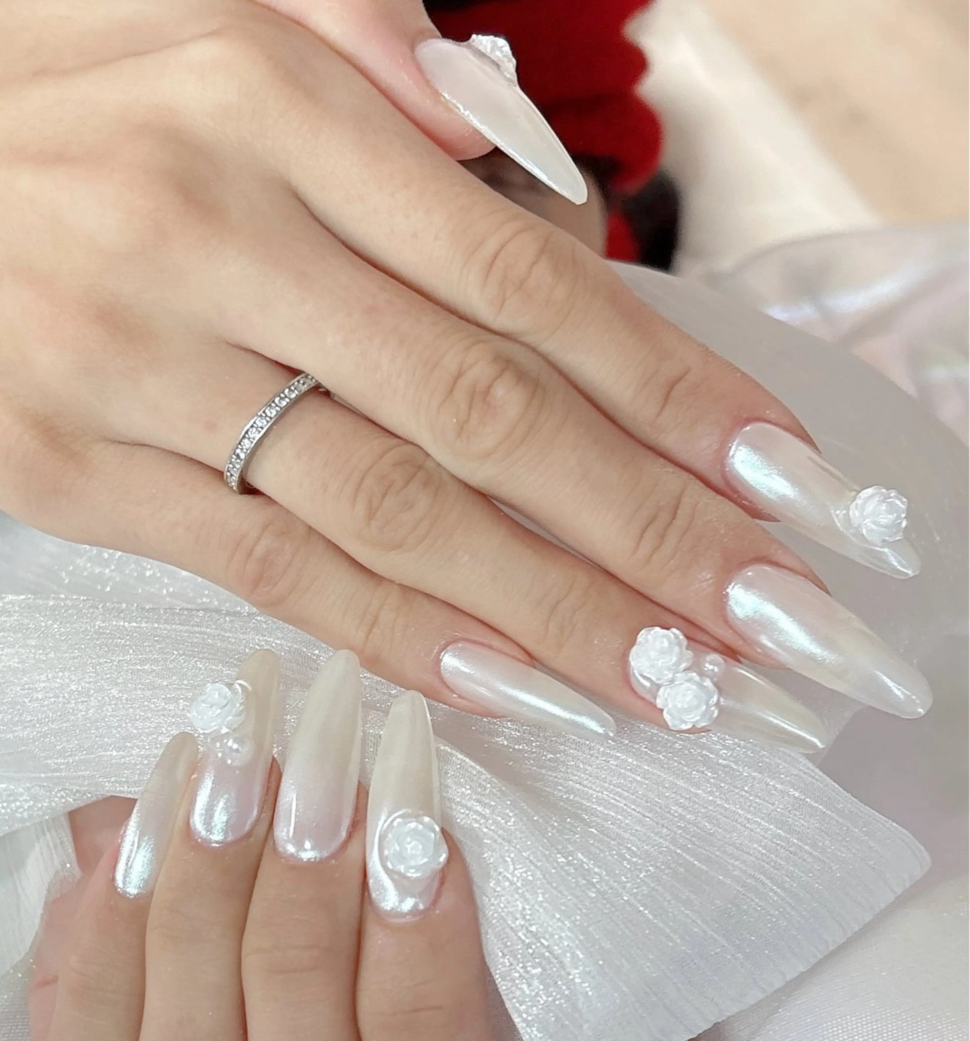 ネイル ハンドネイル フットネイル Aura Nail 長さだし/パラジェルのネイルデザイン