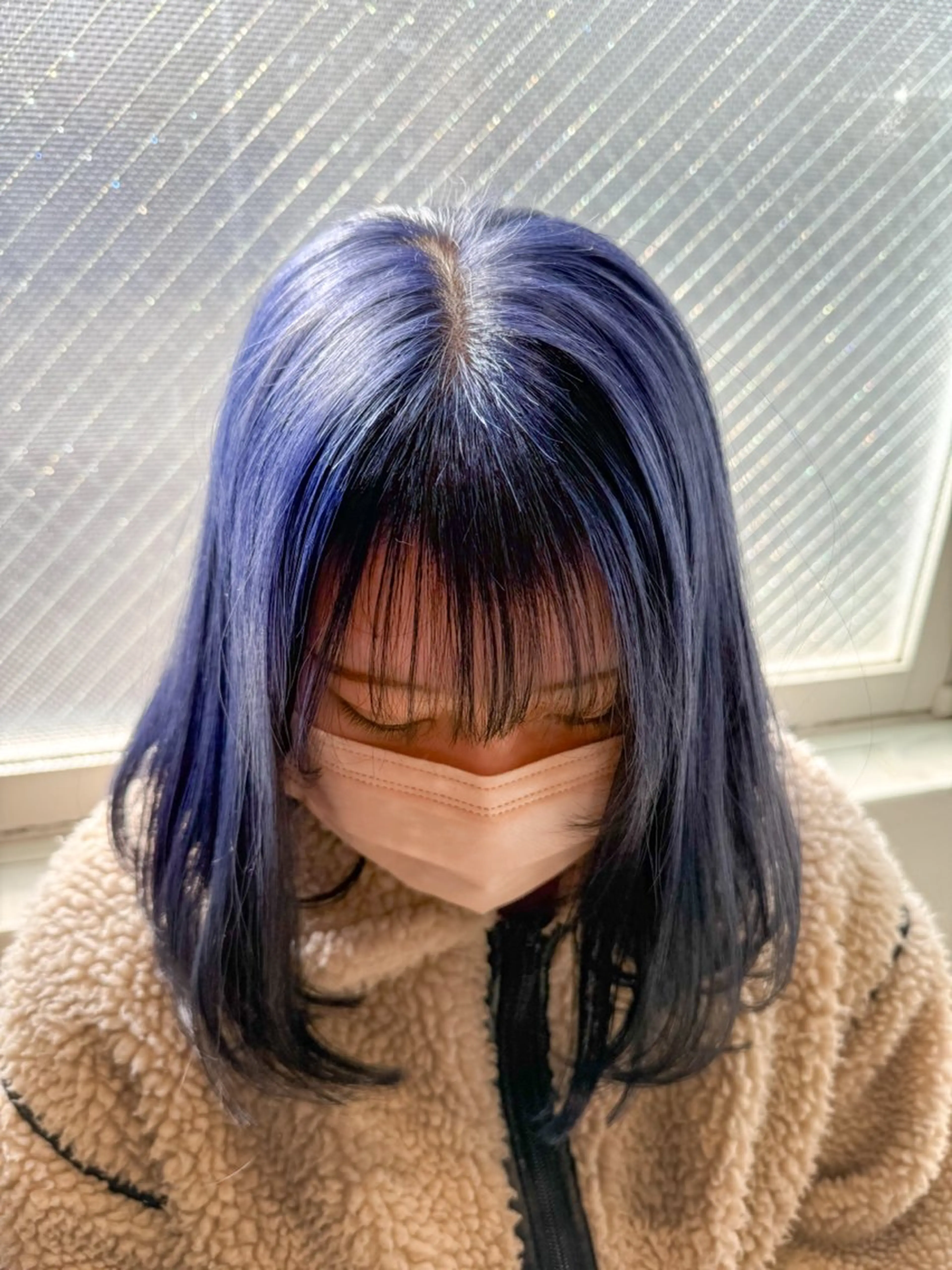 ミディアム カラー ブルーカラー ネイビーカラー ヘアカラー トリートメント AVANCE.京橋店所属・美髪🫧ブリーチ/ デザイン/永田汰伊智のヘアスタイル
