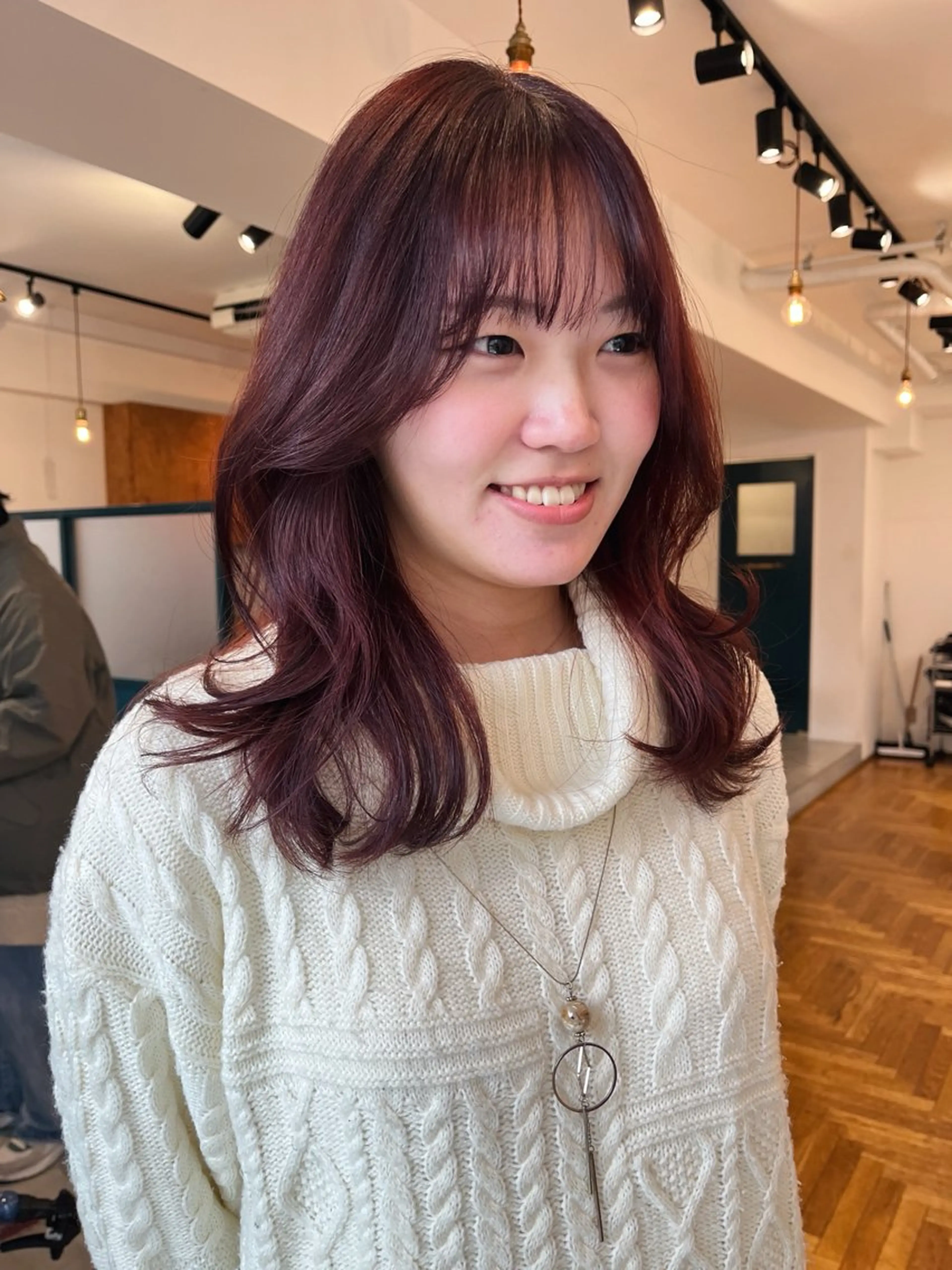 セミロング カラー 暖色/パーマ 🌼クニトウメイのヘアスタイル