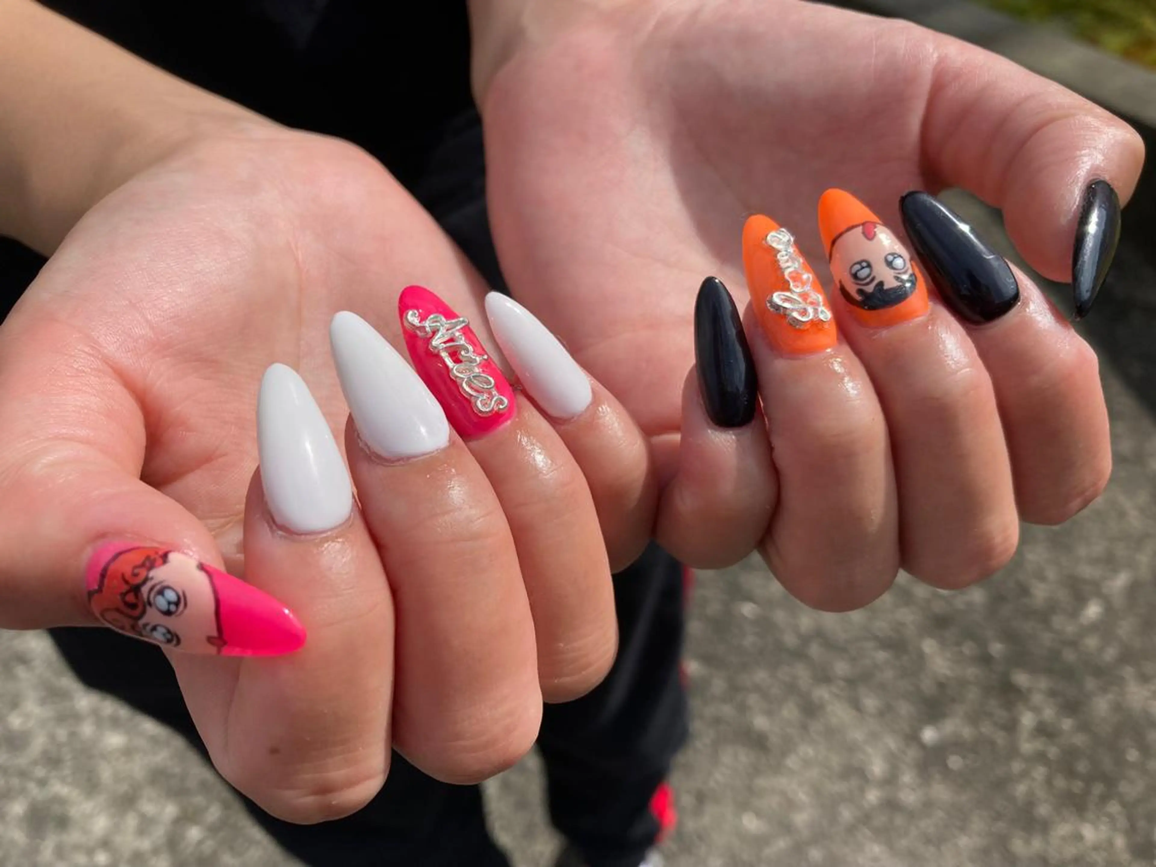 ロング ネイル ハンドネイル ✴︎ Delightのネイルデザイン