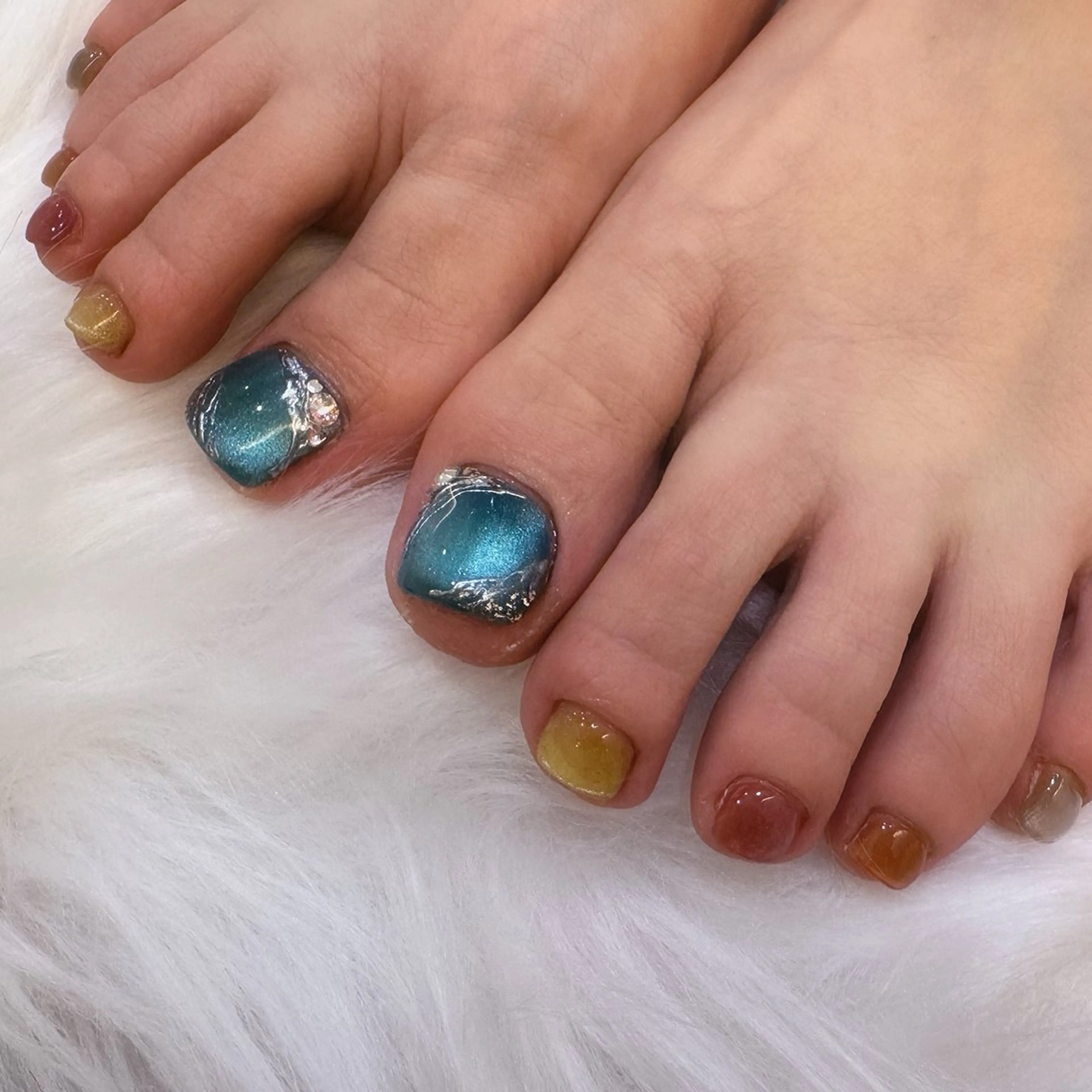 フットネイル(ワンカラー)                                オフなしの写真