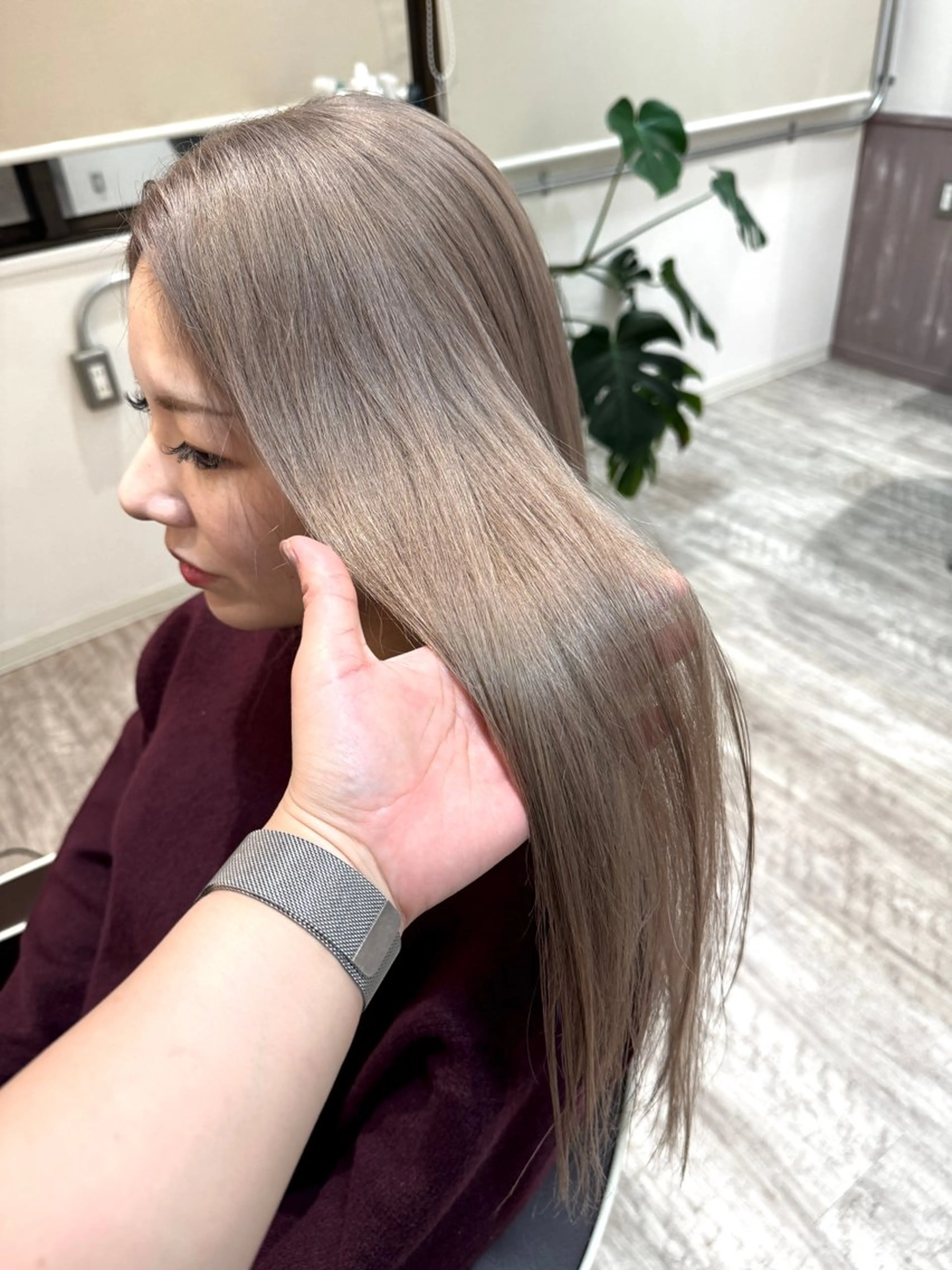 ロング カラー カット ヘアカラー トリートメント 矢場町/ダブルカラー /レイヤー/アリサのヘアスタイル