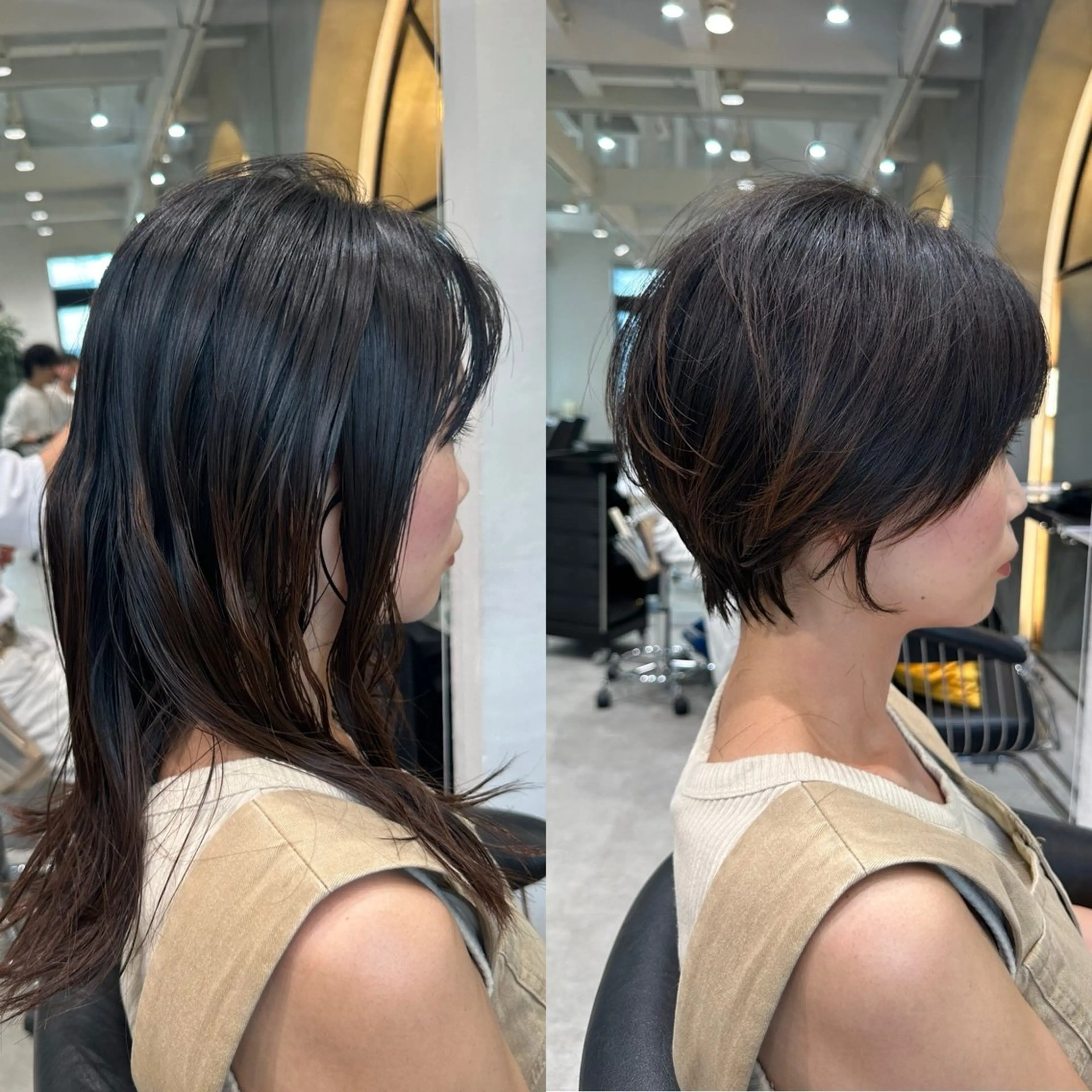 ショート ショートヘア 小顔カット カット ヘアカラー トリートメント ヘッドスパ taiga レイヤー /髪質改善/矯正🌈のヘアスタイル